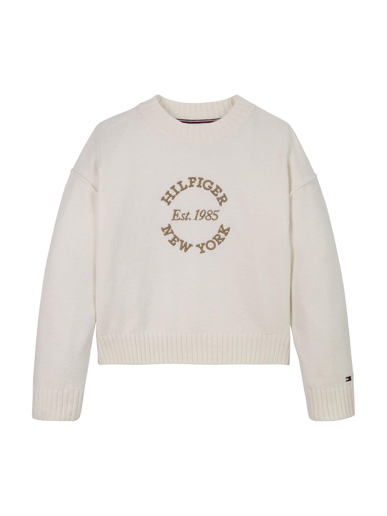 Image 4 of 4 of Tommy Hilfiger Girls New York Sweater - Ivory