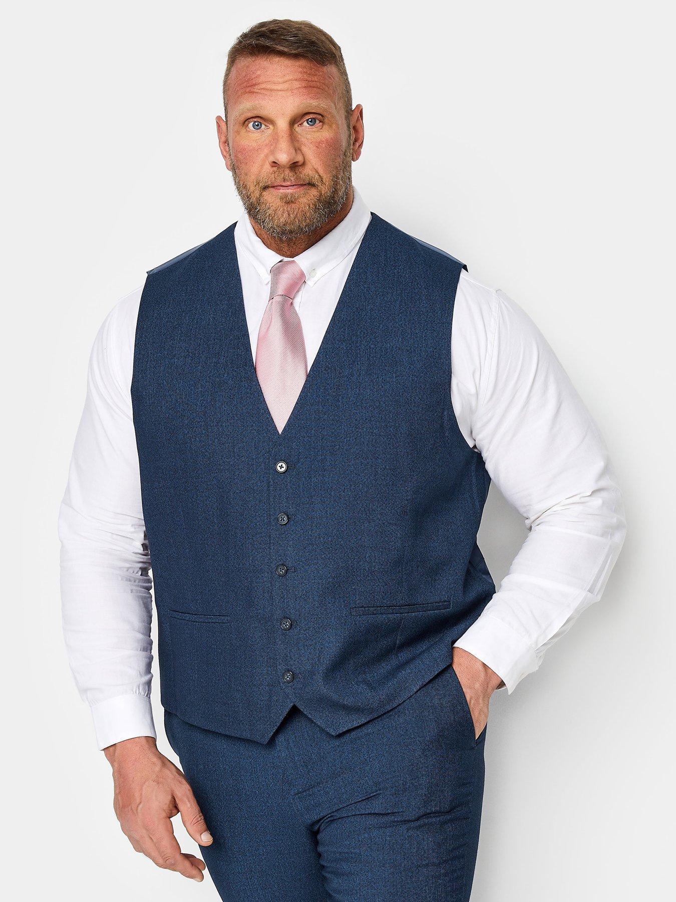 Image 1 of 2 of BadRhino Wedding Waistcoat - Blue