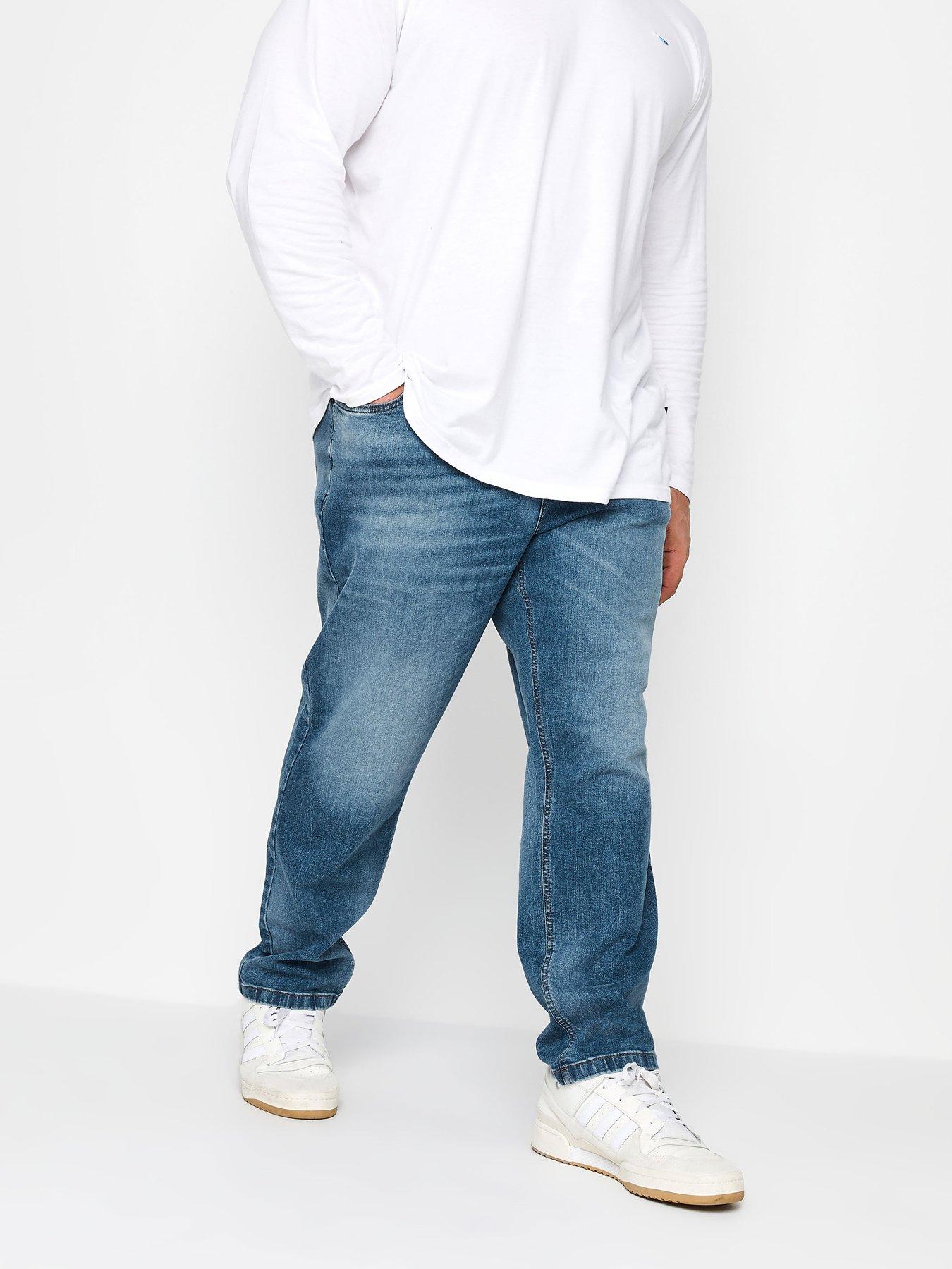 undefined Blue Washed Denim Jeans - 30" Leg Length
