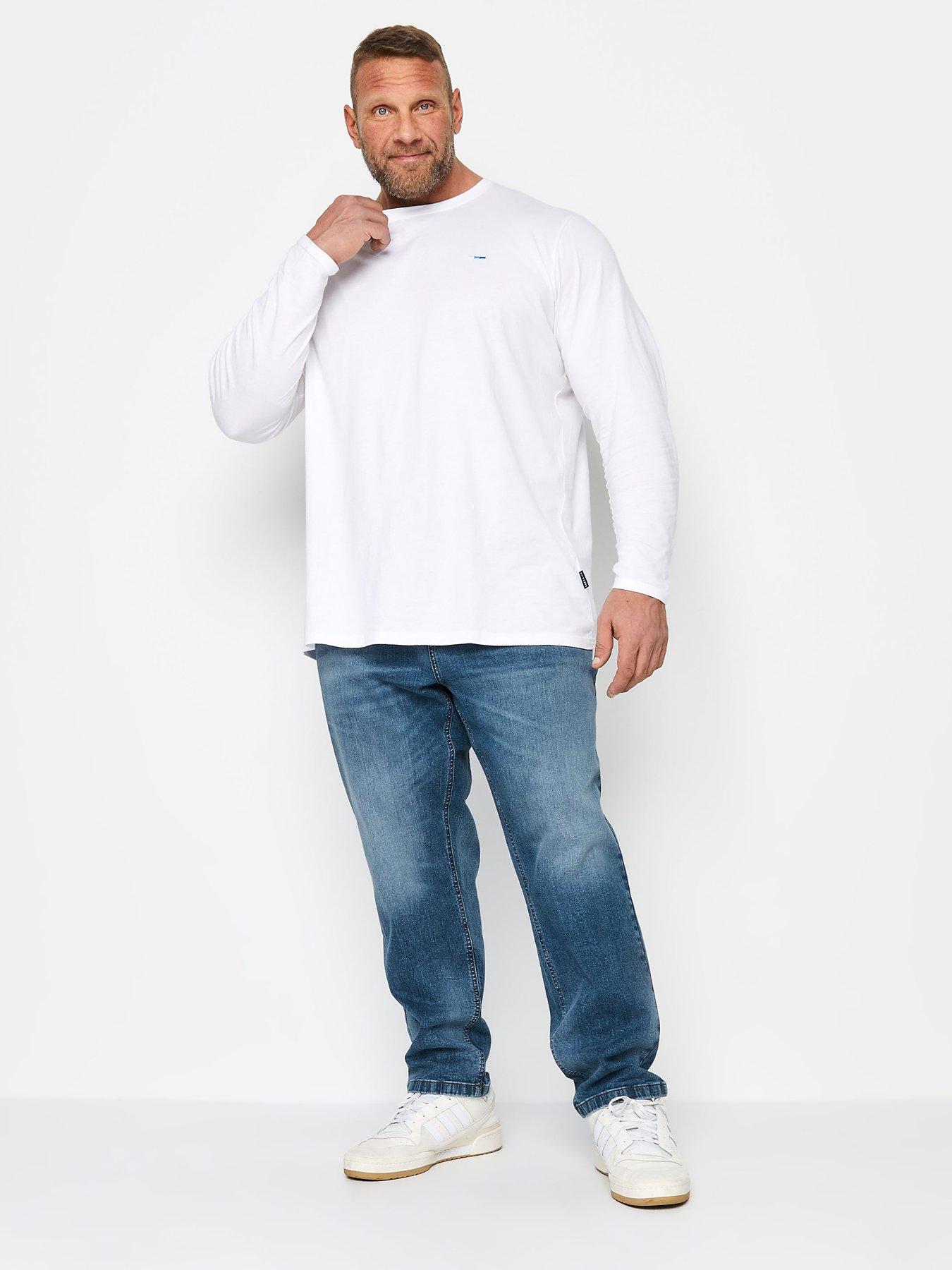 Image 2 of 2 of BadRhino Blue Washed Denim Jeans - 34" Leg Length