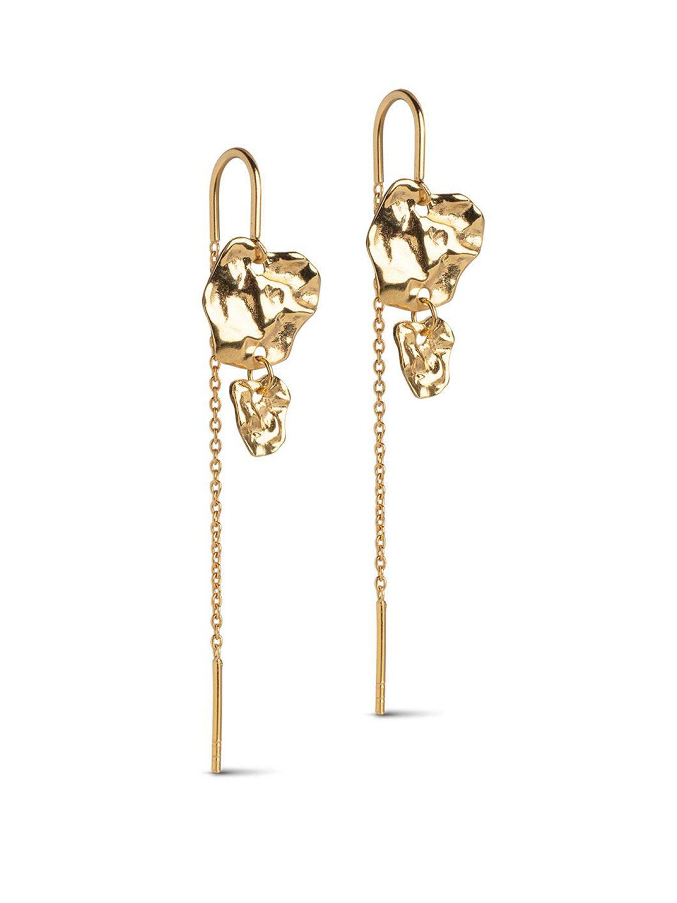 undefined Kim Earrings, 18ct Yellow Gold plated 925 Sterling Silver