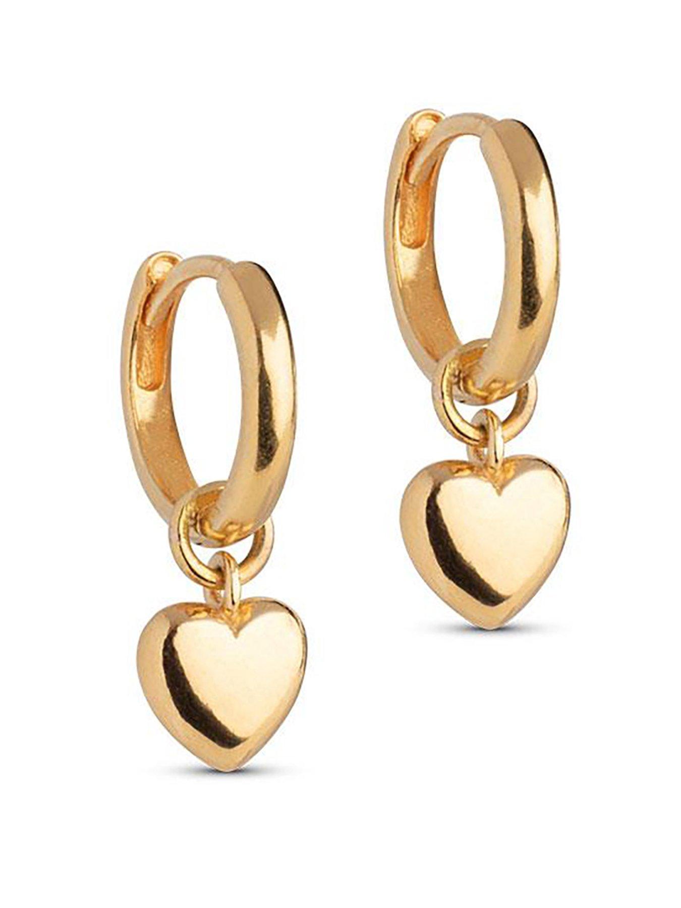 ENAMEL Copenhagen Amore Hoops, 18ct Yellow Gold plated 925 Sterling Silver