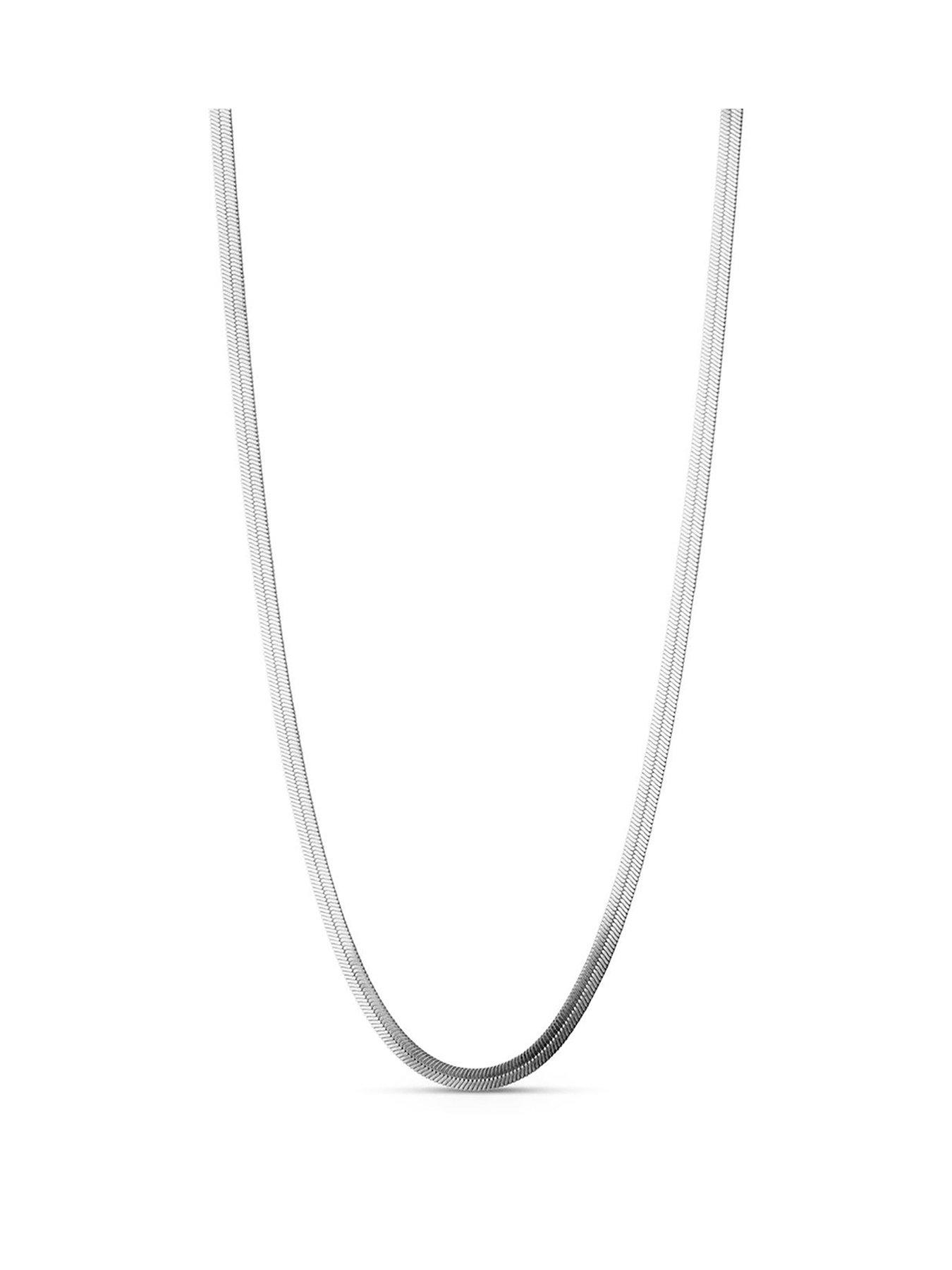 Product photograph of Enamel Copenhagen Caroline Necklace 925 Sterling Silver from very.co.uk