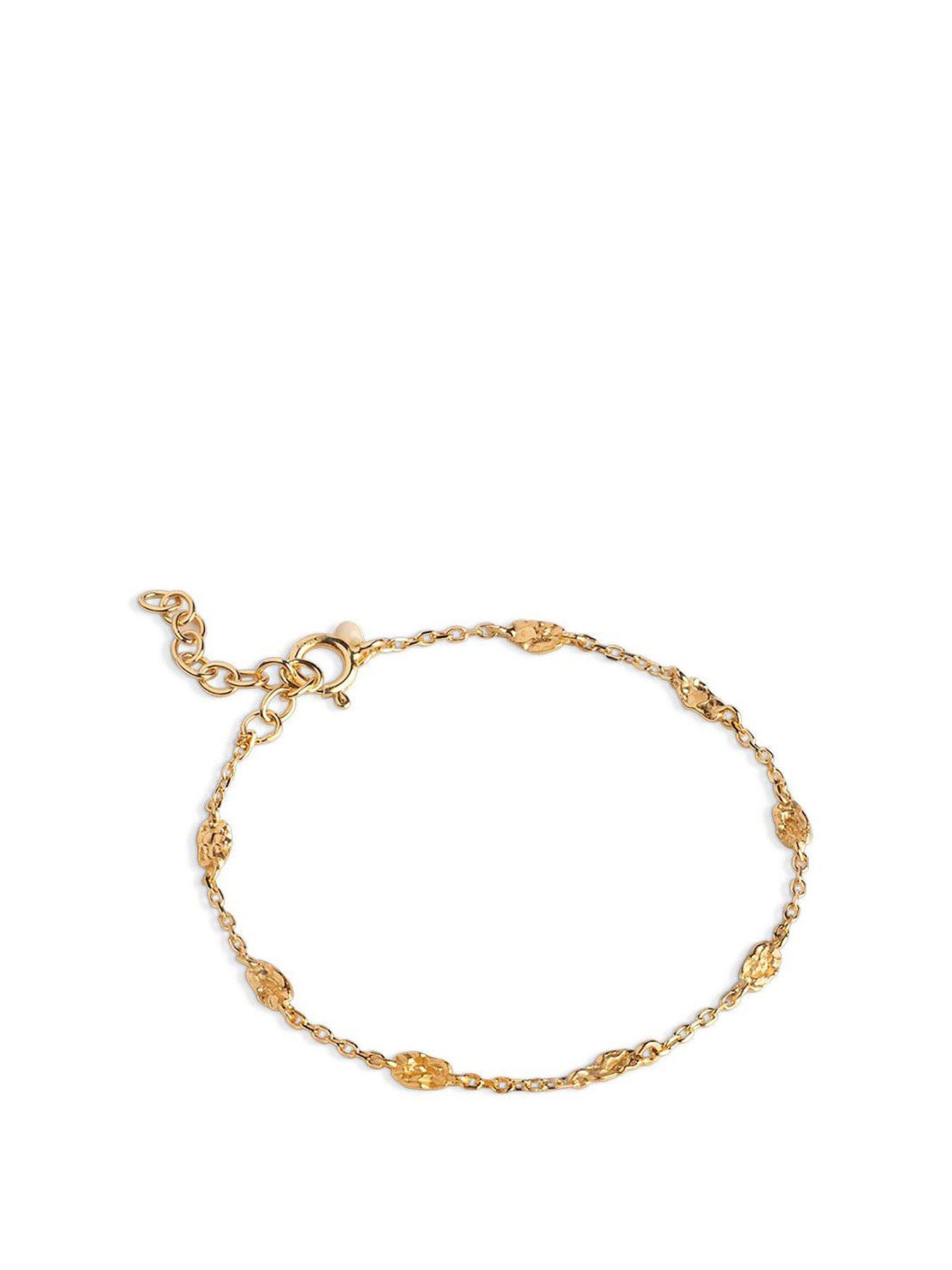 Product photograph of Enamel Copenhagen Kia Bracelet 18ct Yellow Gold Plated Sterling Silver from very.co.uk