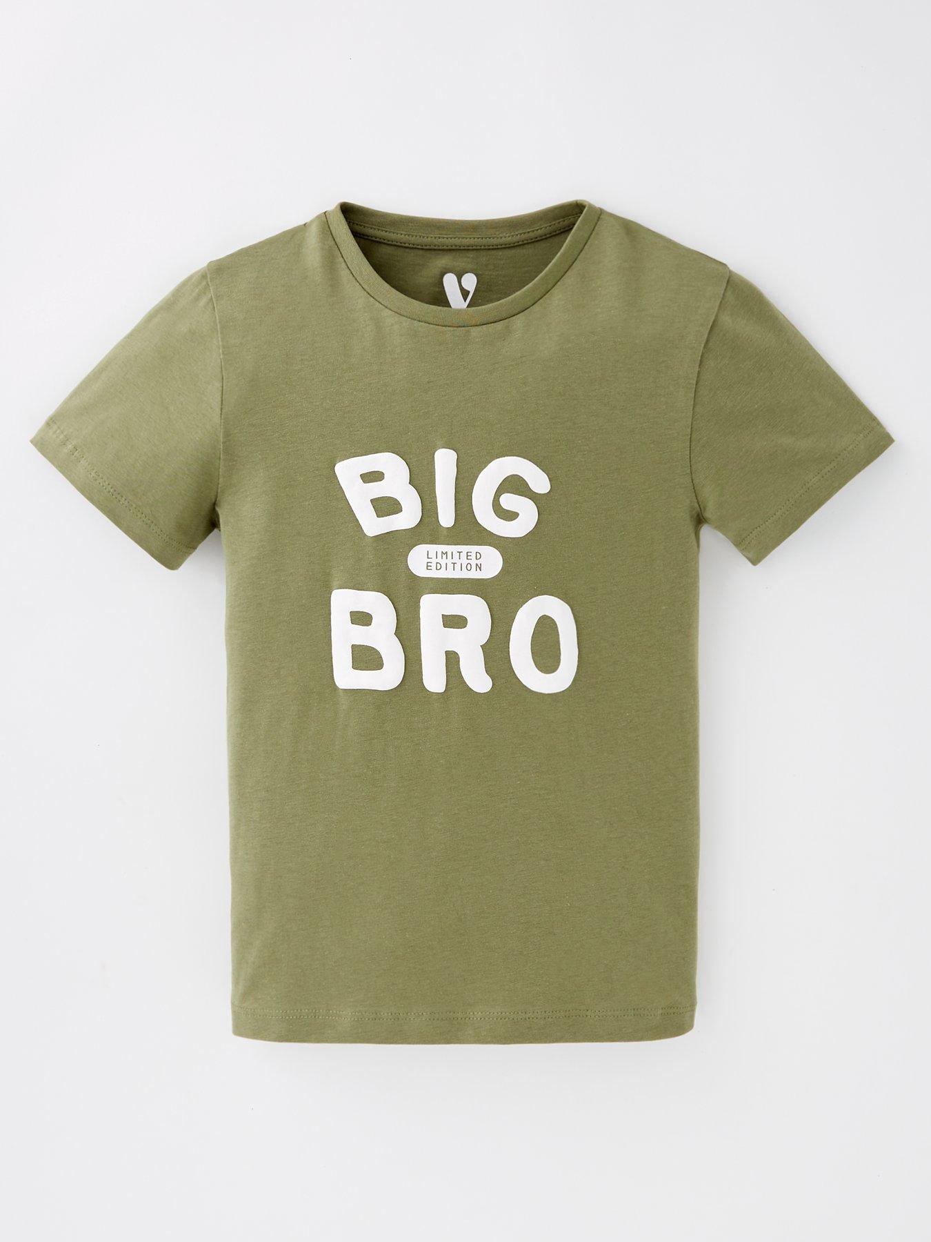 undefined Boys Big Brother Short Sleeve T-Shirt - Green