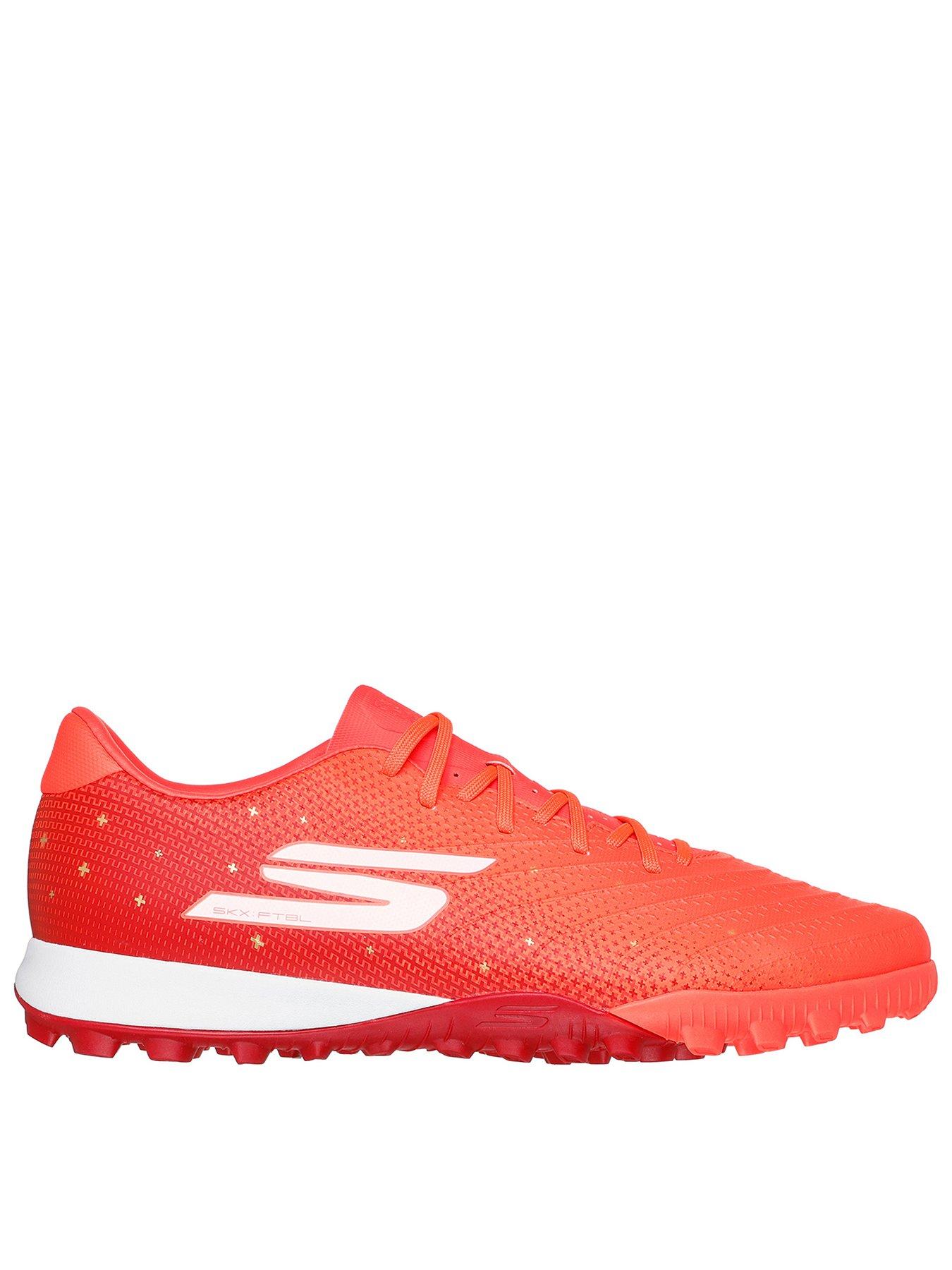 undefined Mens Skx_01 Gold Astro Turf Football Boots - Coral
