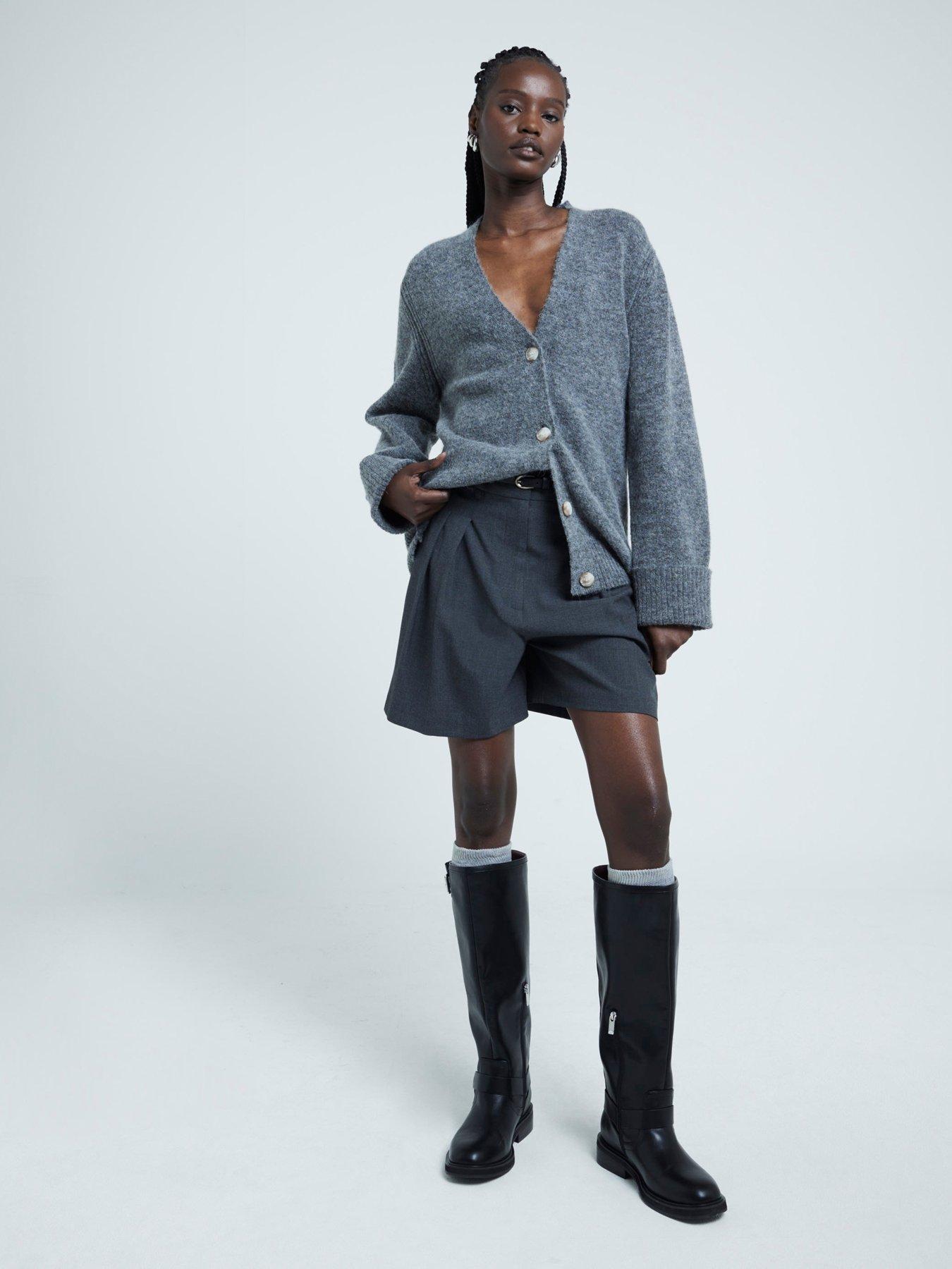 undefined Midi Cardigan - Dark Grey
