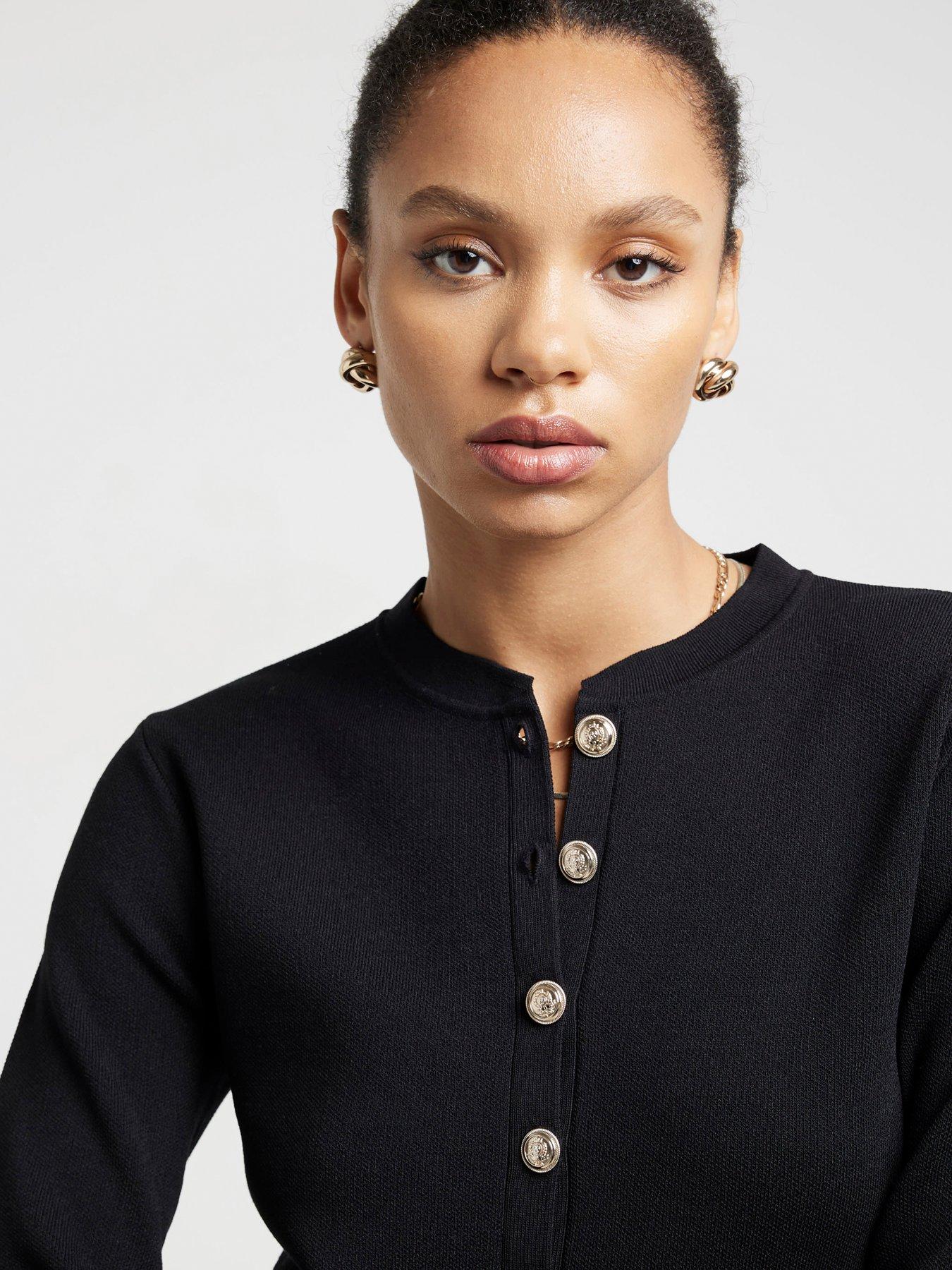 River island black cardigan sales