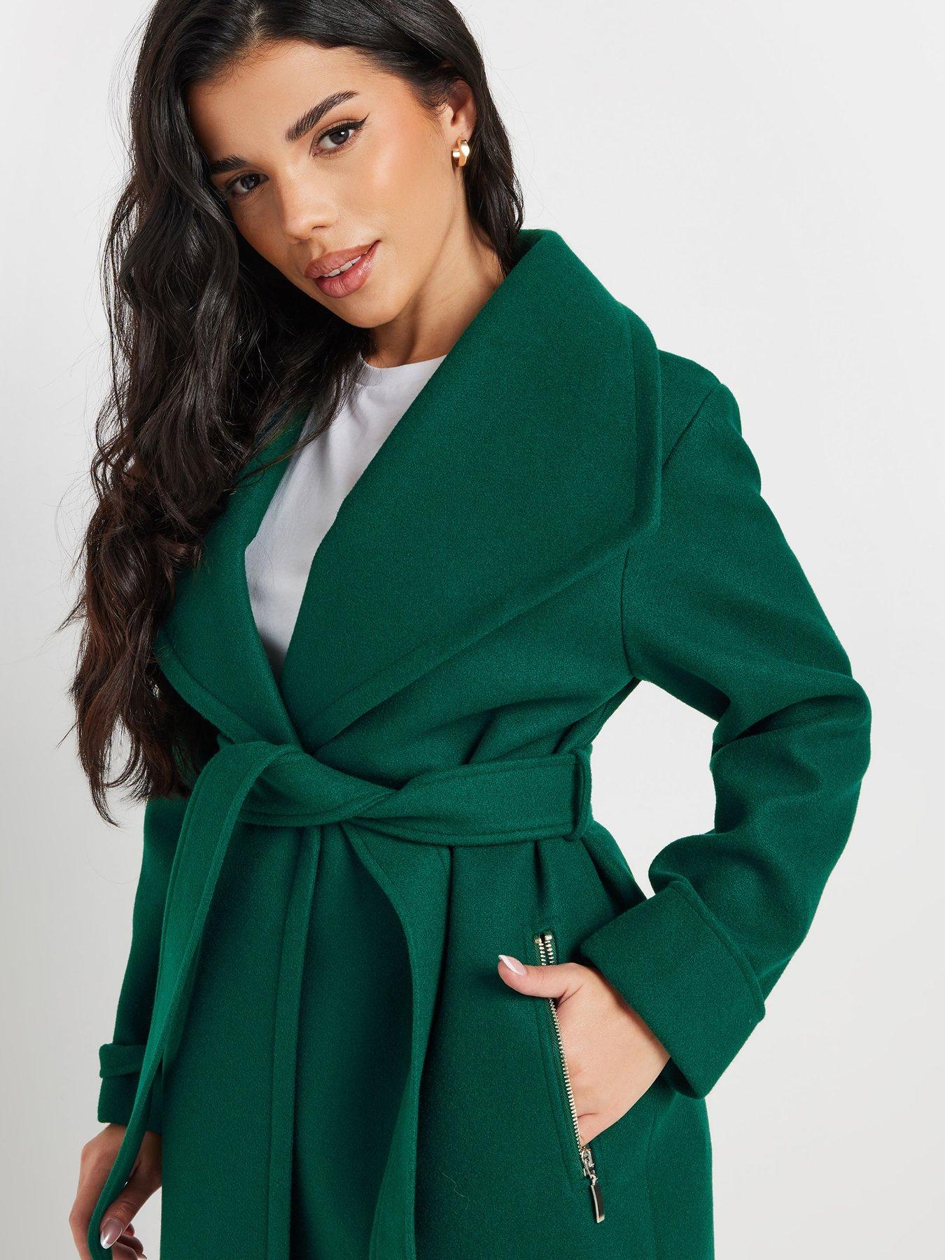 Petite belted coat online