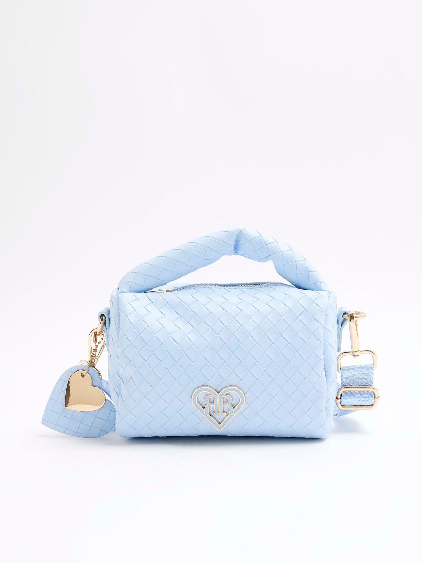 undefined Older Girl Woven Grab Bag - Blue