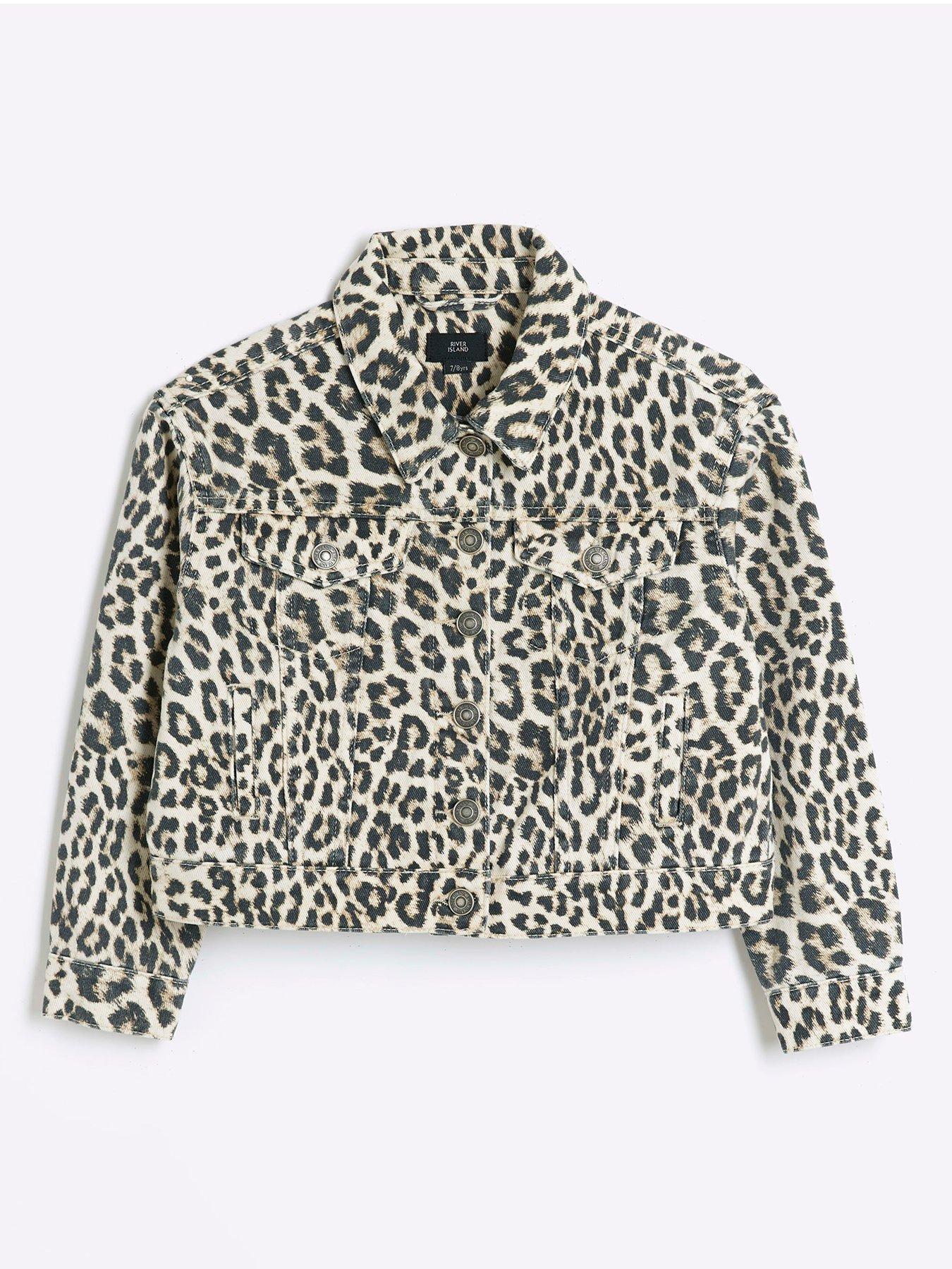 Girls leopard print jacket best sale