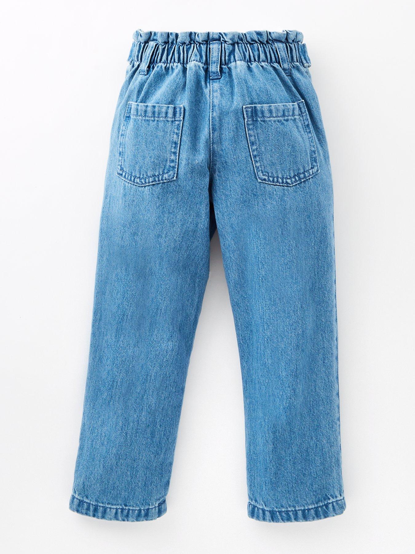 Image 2 of 4 of Mini V by Very Girls Embroidered Floral Jean - Blue