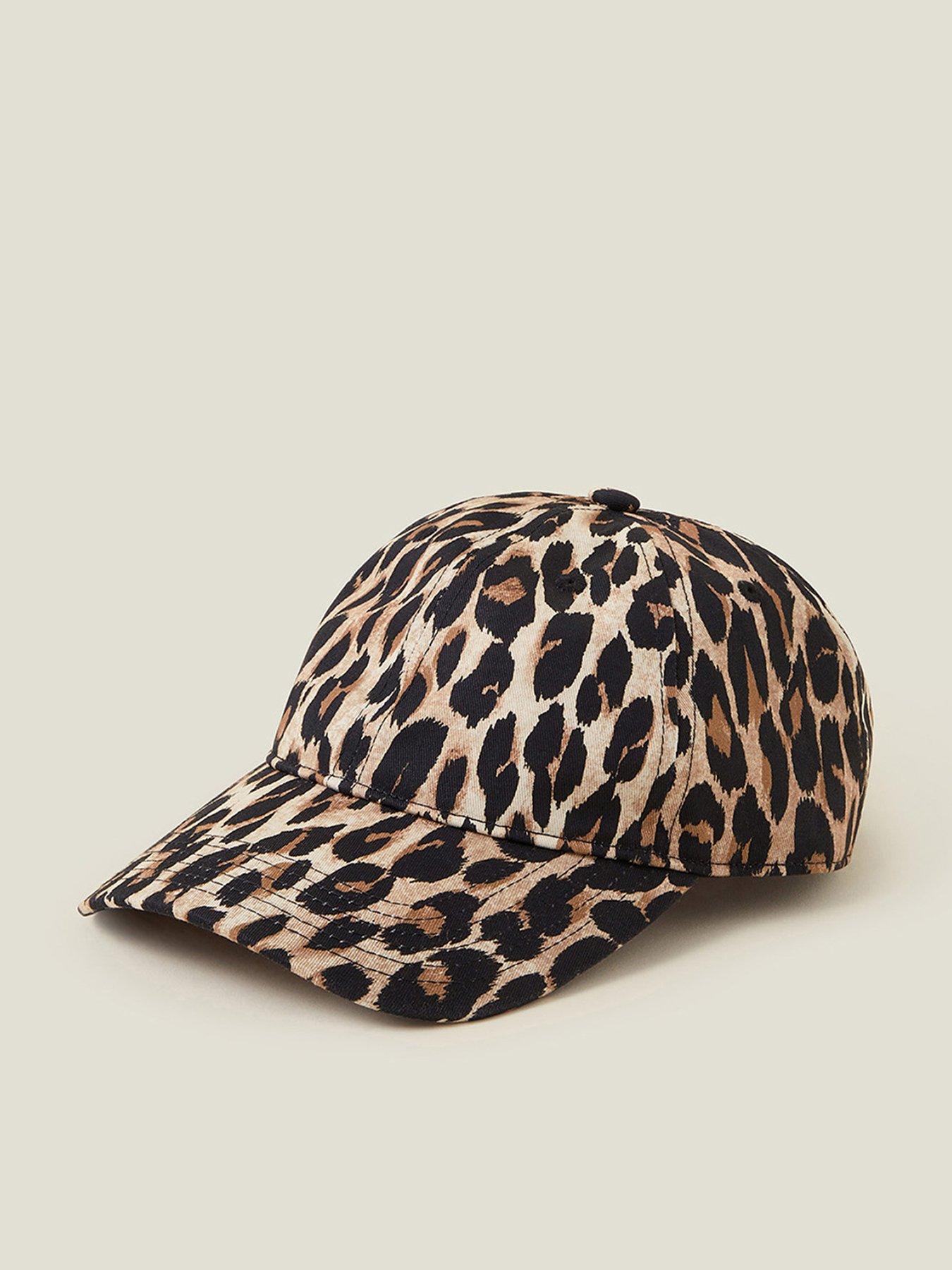 Image 1 of 3 of Accessorize Leopard Print Baseball Cap