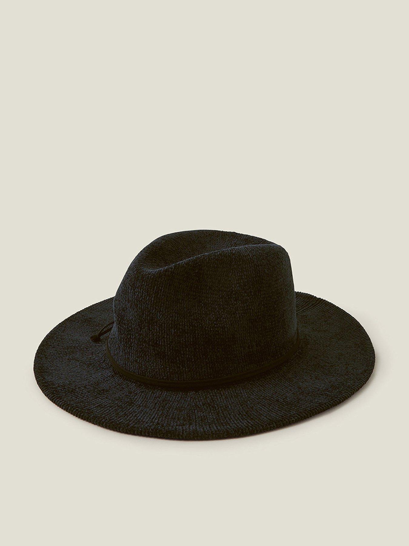 Image 1 of 4 of Accessorize Chenille Packable Fedora Hat