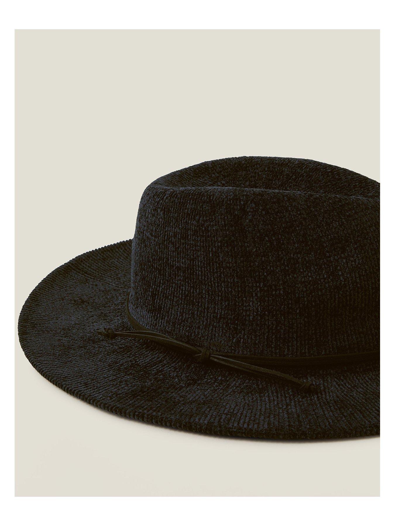 Image 4 of 4 of Accessorize Chenille Packable Fedora Hat