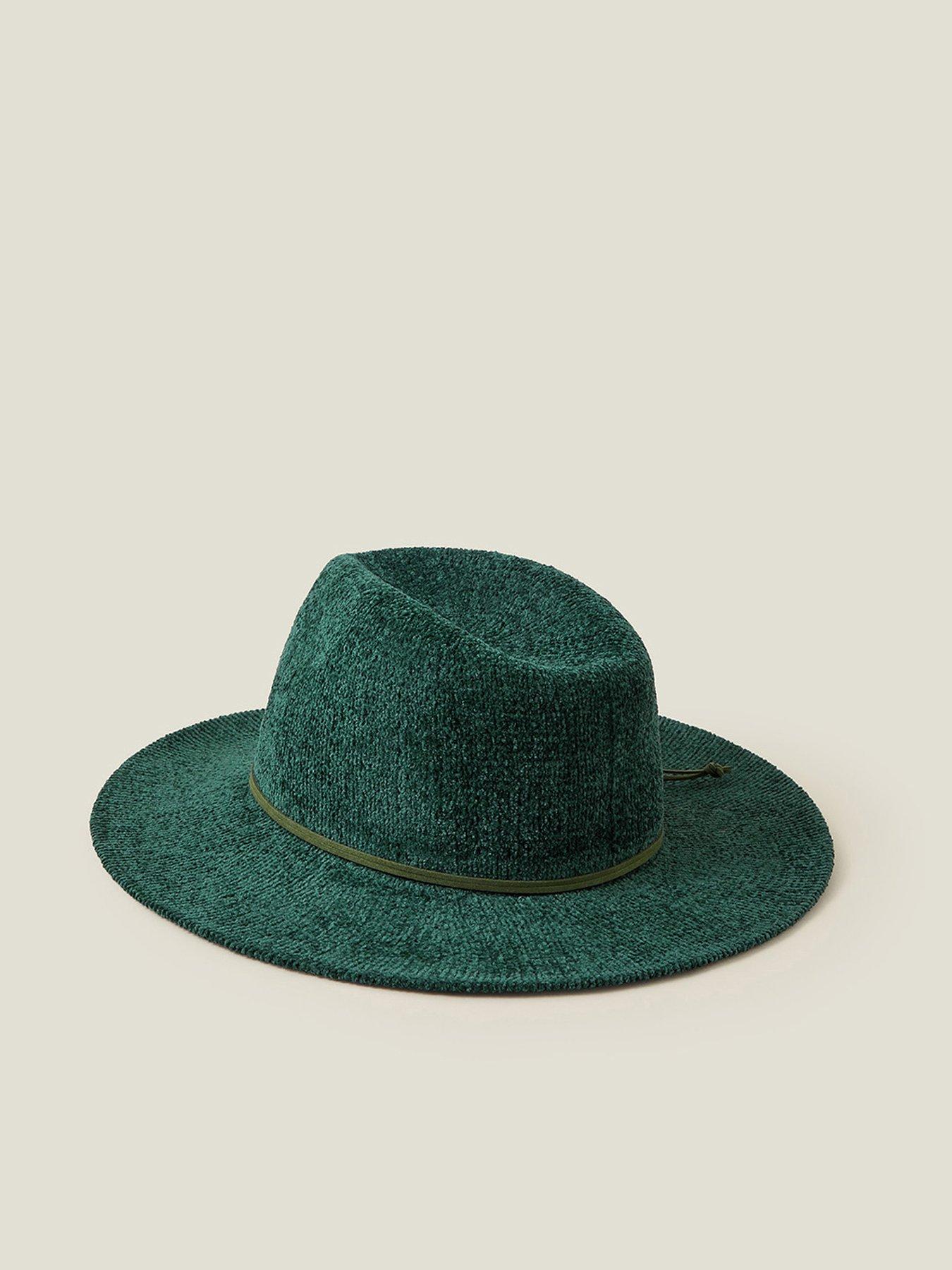 Image 3 of 4 of Accessorize Chenille Packable Fedora Hat