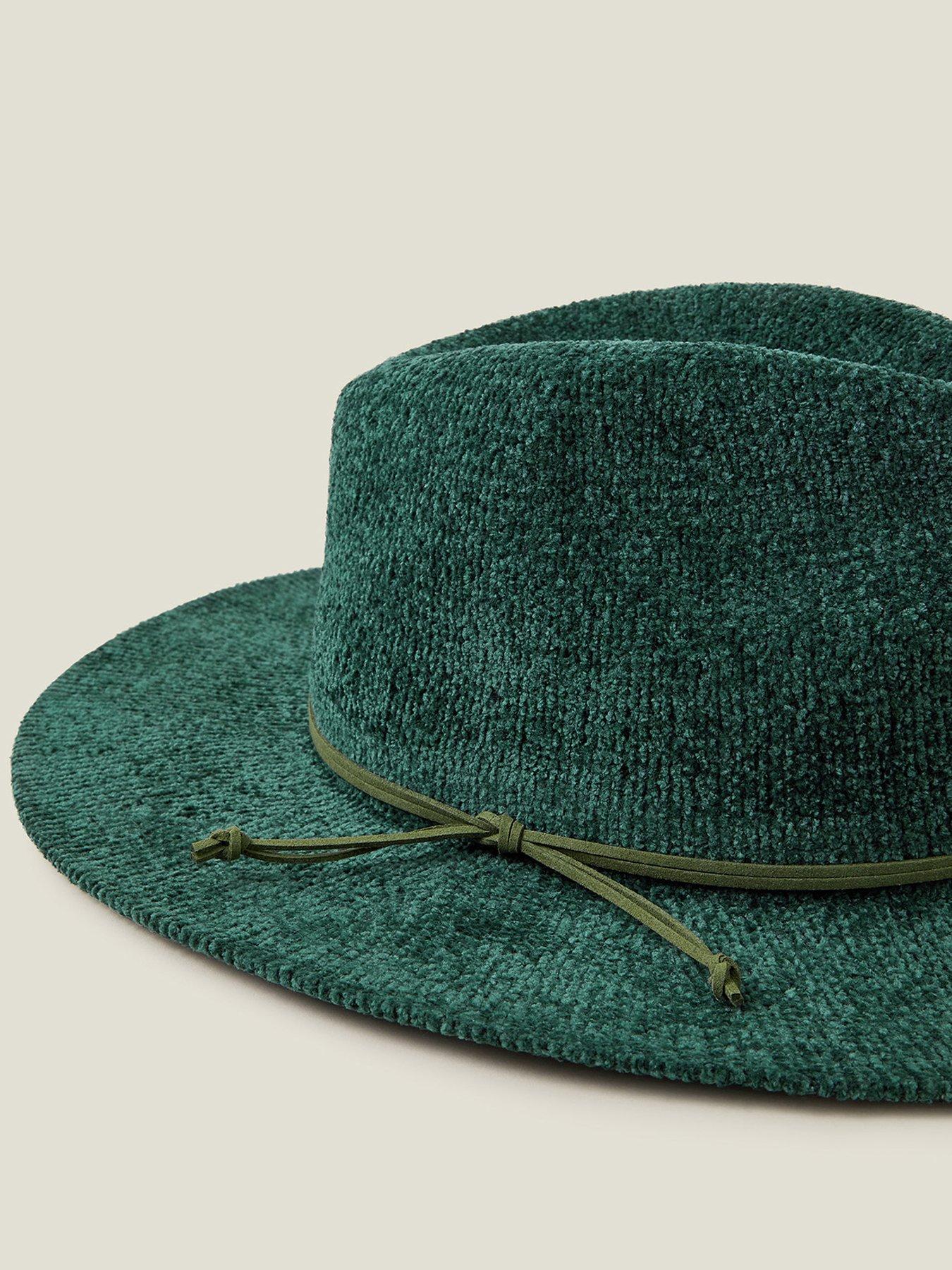 Image 4 of 4 of Accessorize Chenille Packable Fedora Hat