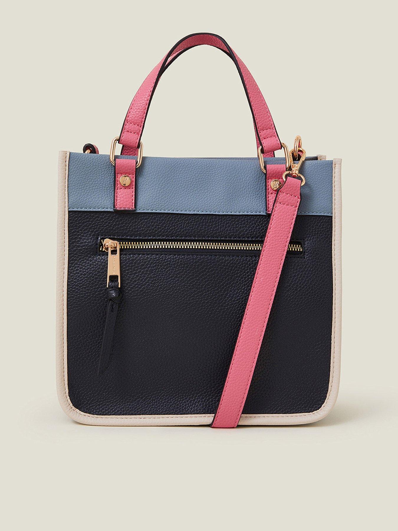 Image 1 of 4 of Accessorize Mini Colour Block Handheld Bag