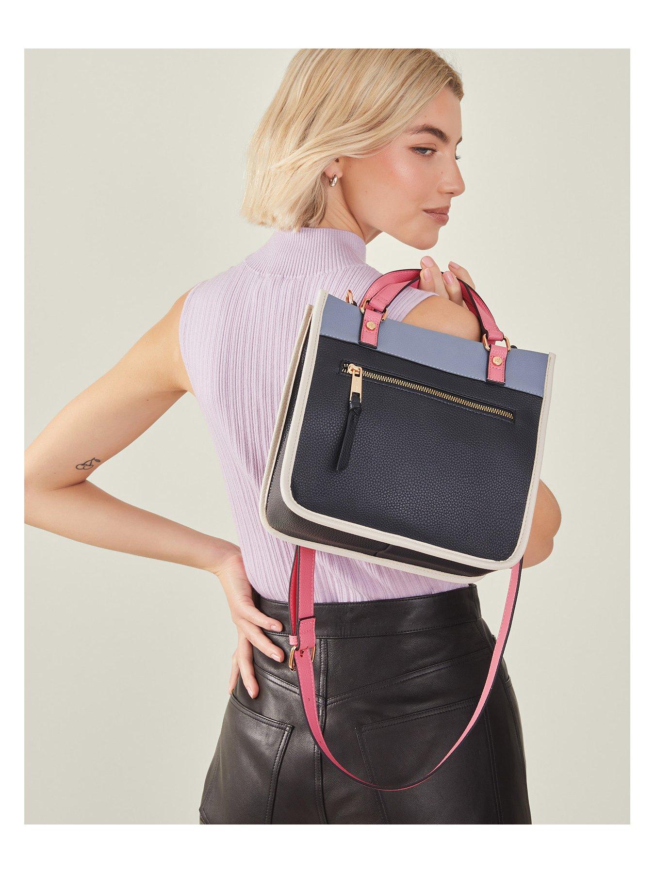 Image 2 of 4 of Accessorize Mini Colour Block Handheld Bag