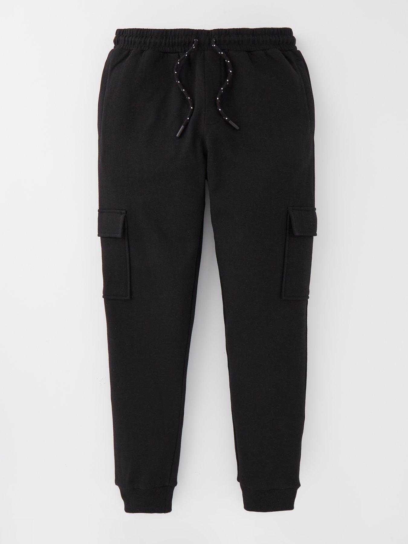 Image 1 of 4 of The Very Collection Boys Cargo Joggers - Black