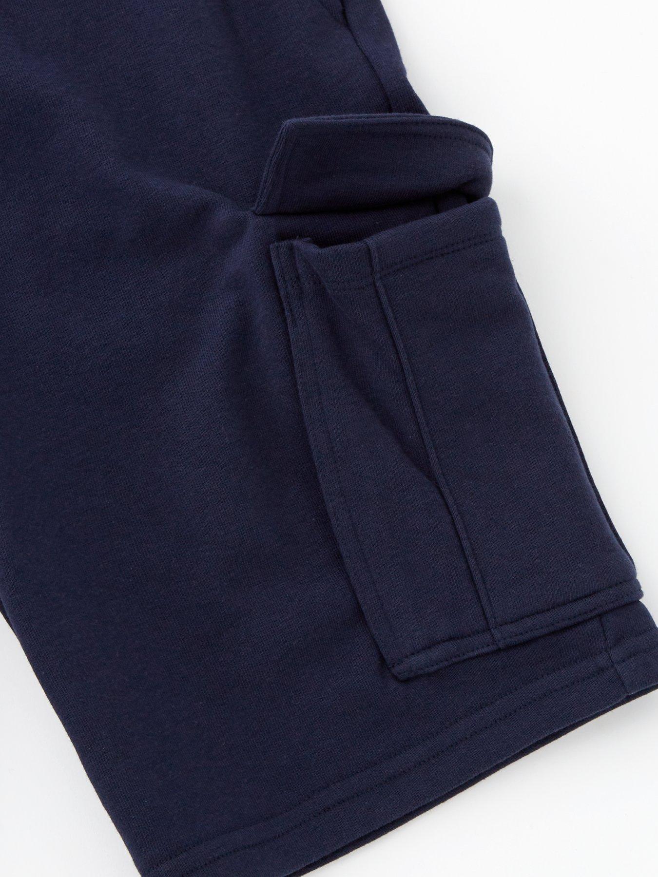 Image 4 of 4 of V by Very Boys Cargo Sweat Shorts - Navy