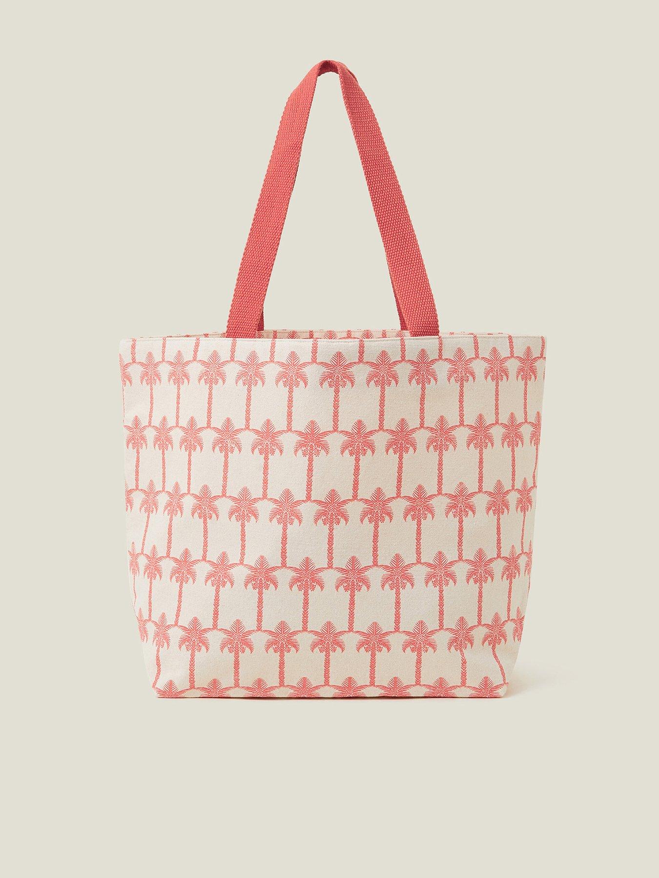 Image 1 of 5 of Accessorize Palm Print Shopper