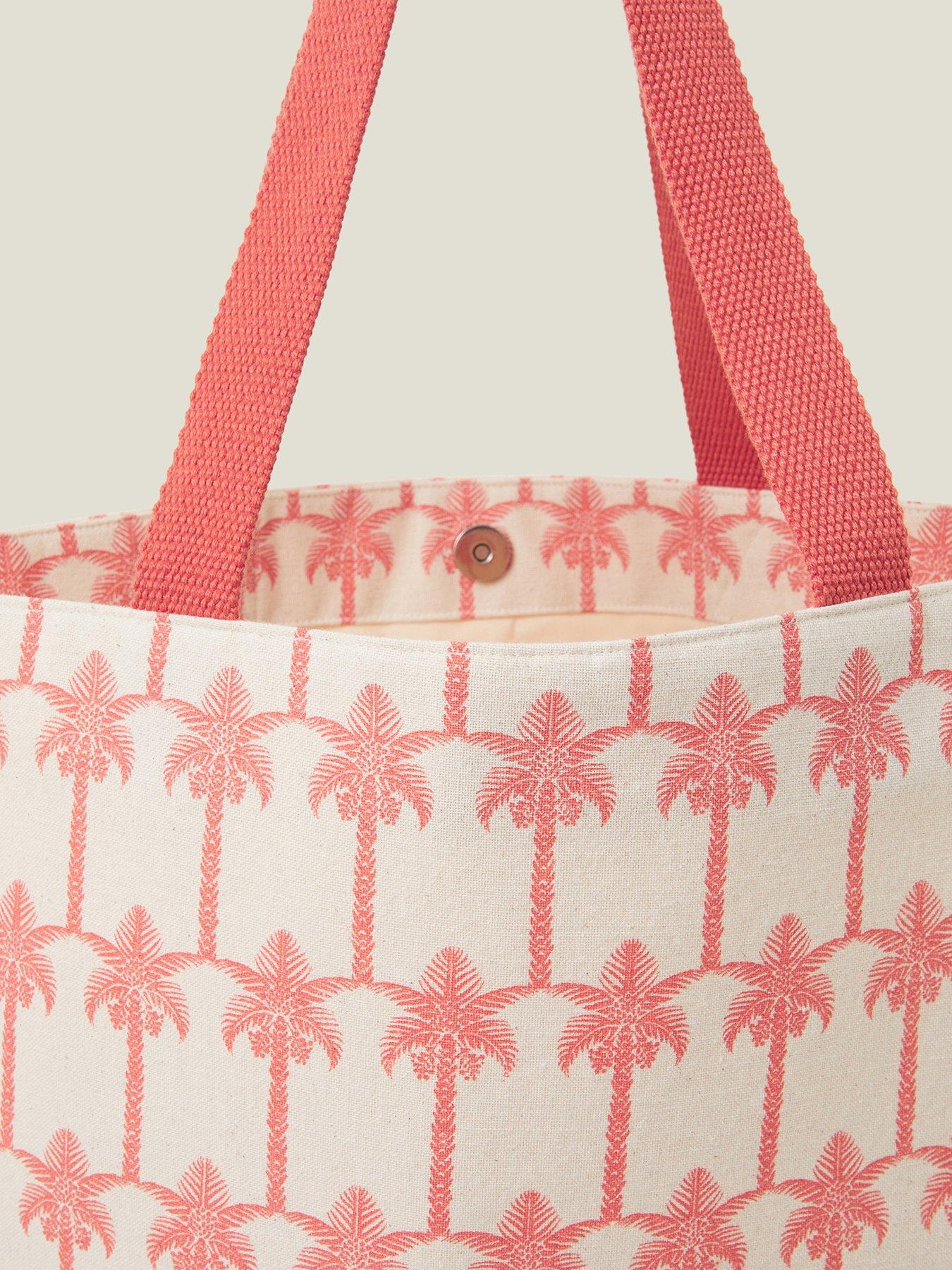Image 4 of 5 of Accessorize Palm Print Shopper