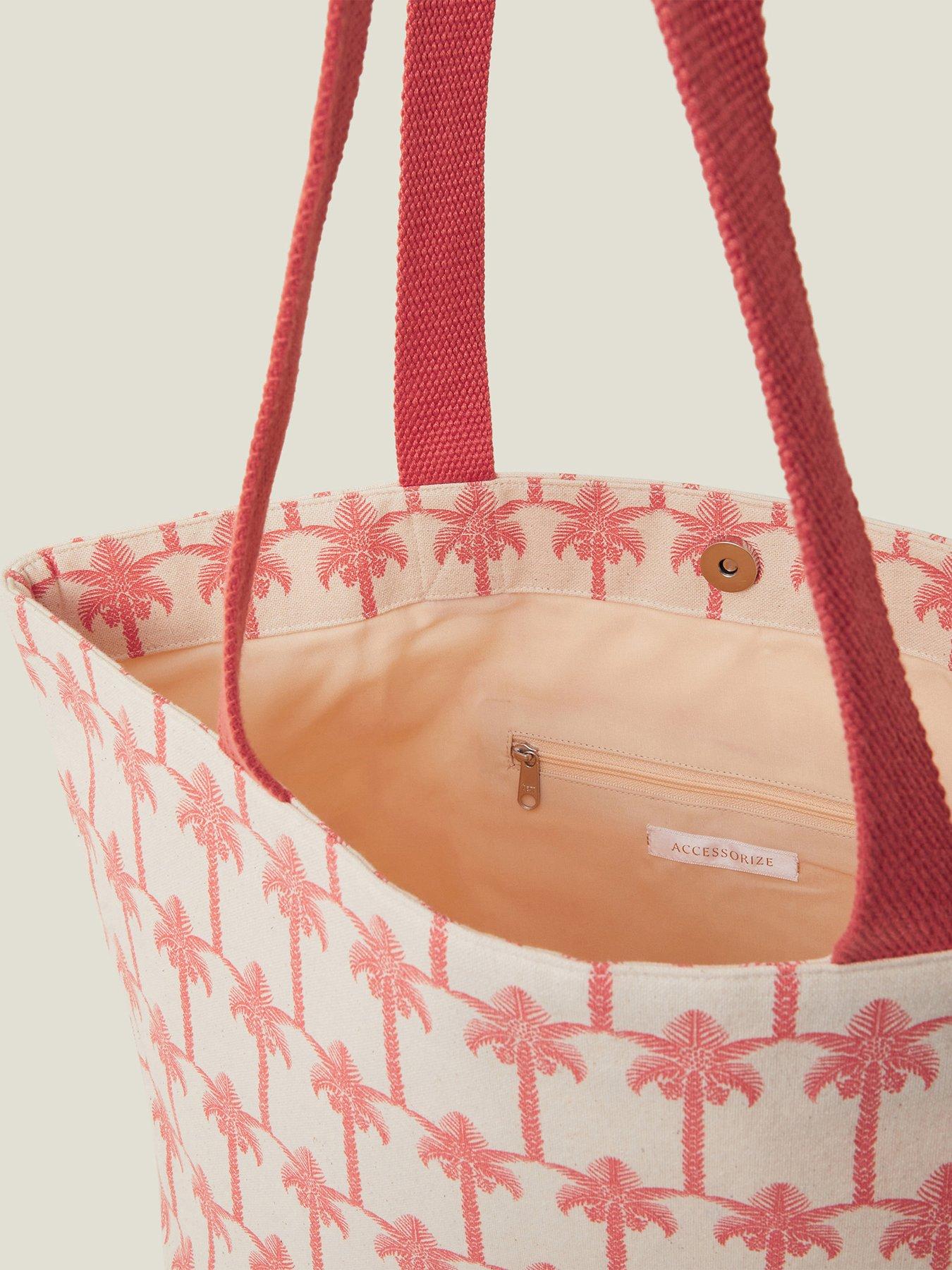 Image 5 of 5 of Accessorize Palm Print Shopper