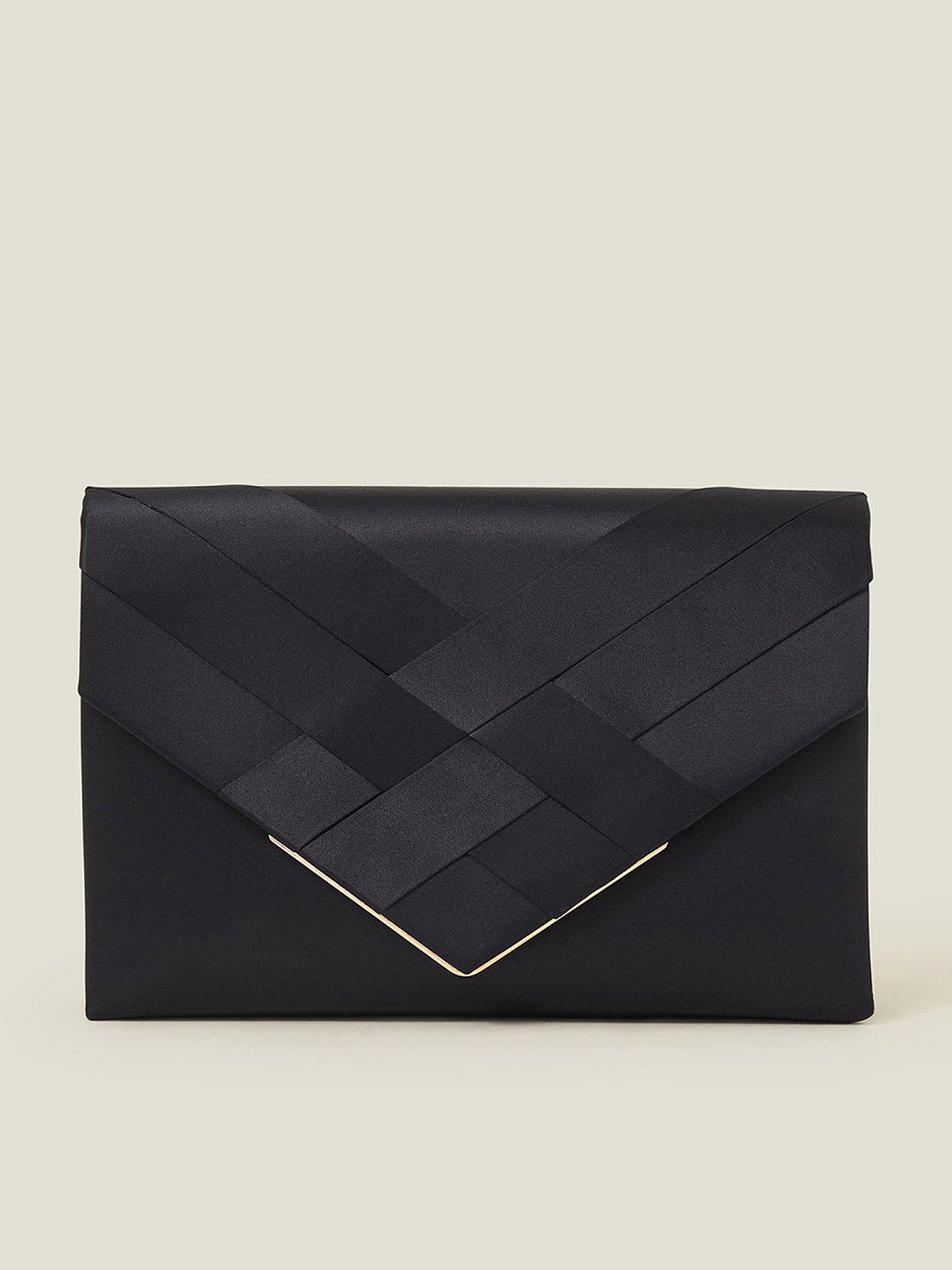 Image 1 of 4 of Accessorize Sasha Satin Clutch