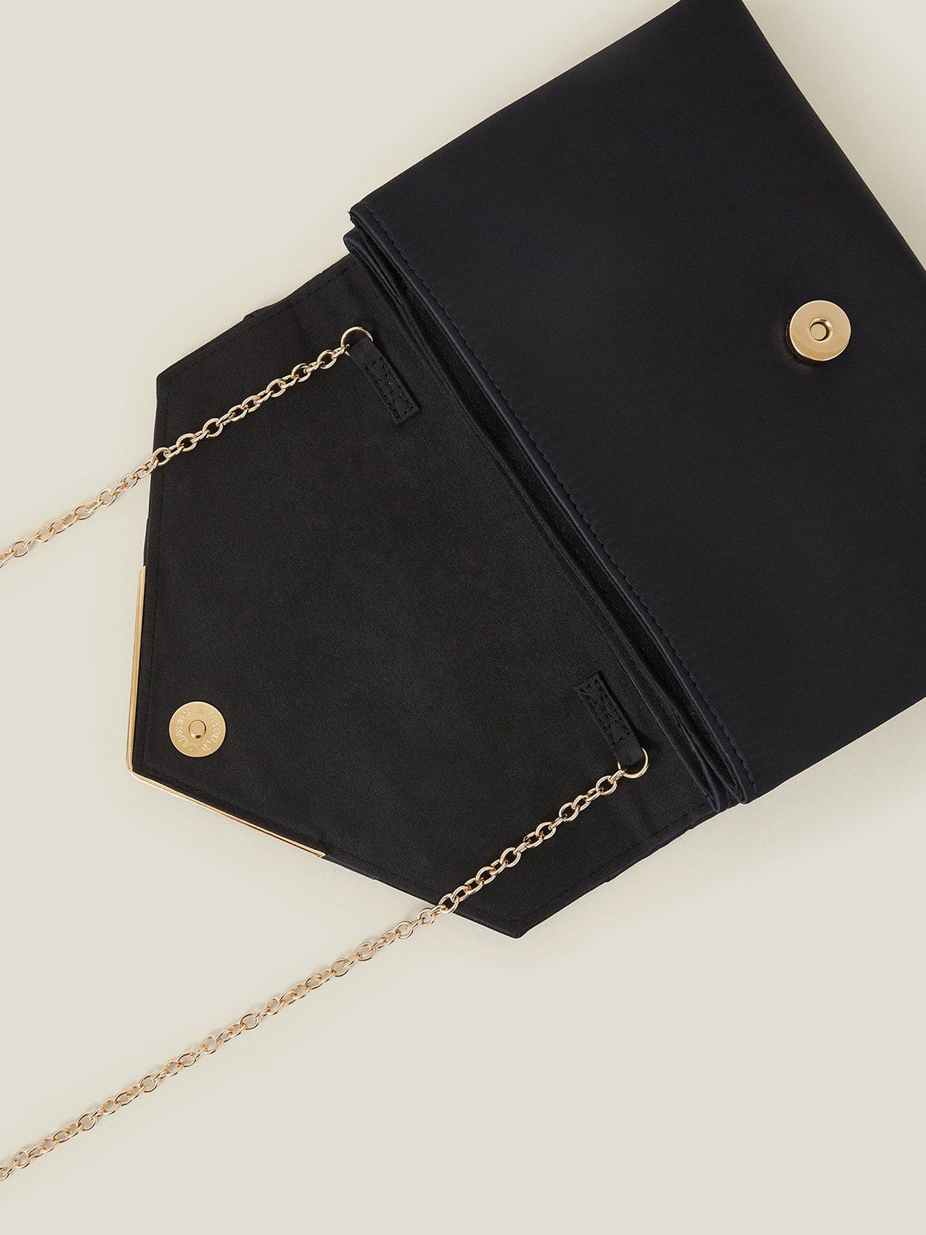 Image 4 of 4 of Accessorize Sasha Satin Clutch