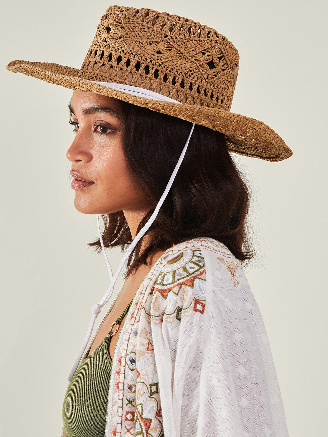 Accessorize Raffia Weave Hat | Very