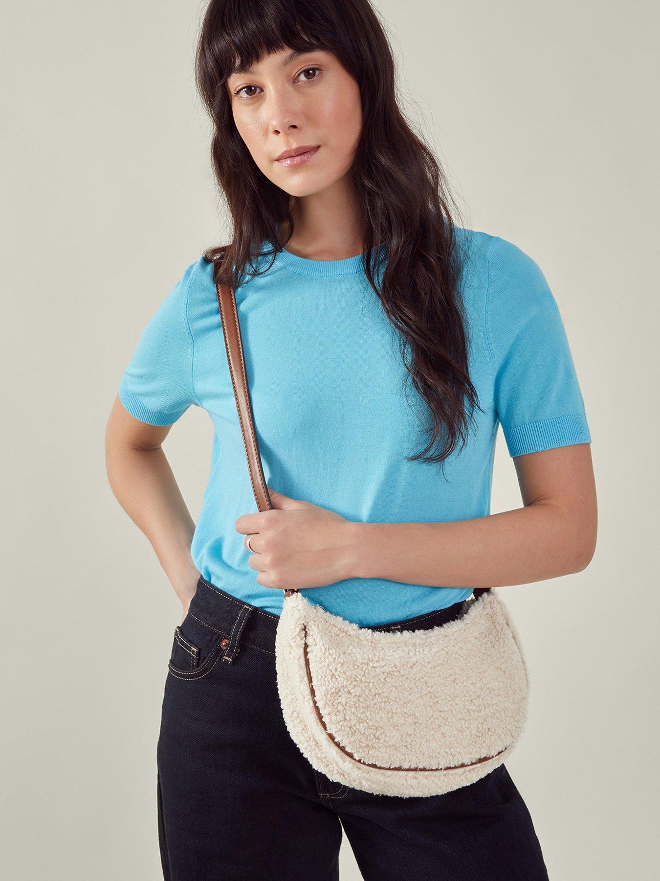 Image 2 of 5 of Accessorize Shearling Sling Cross Body
