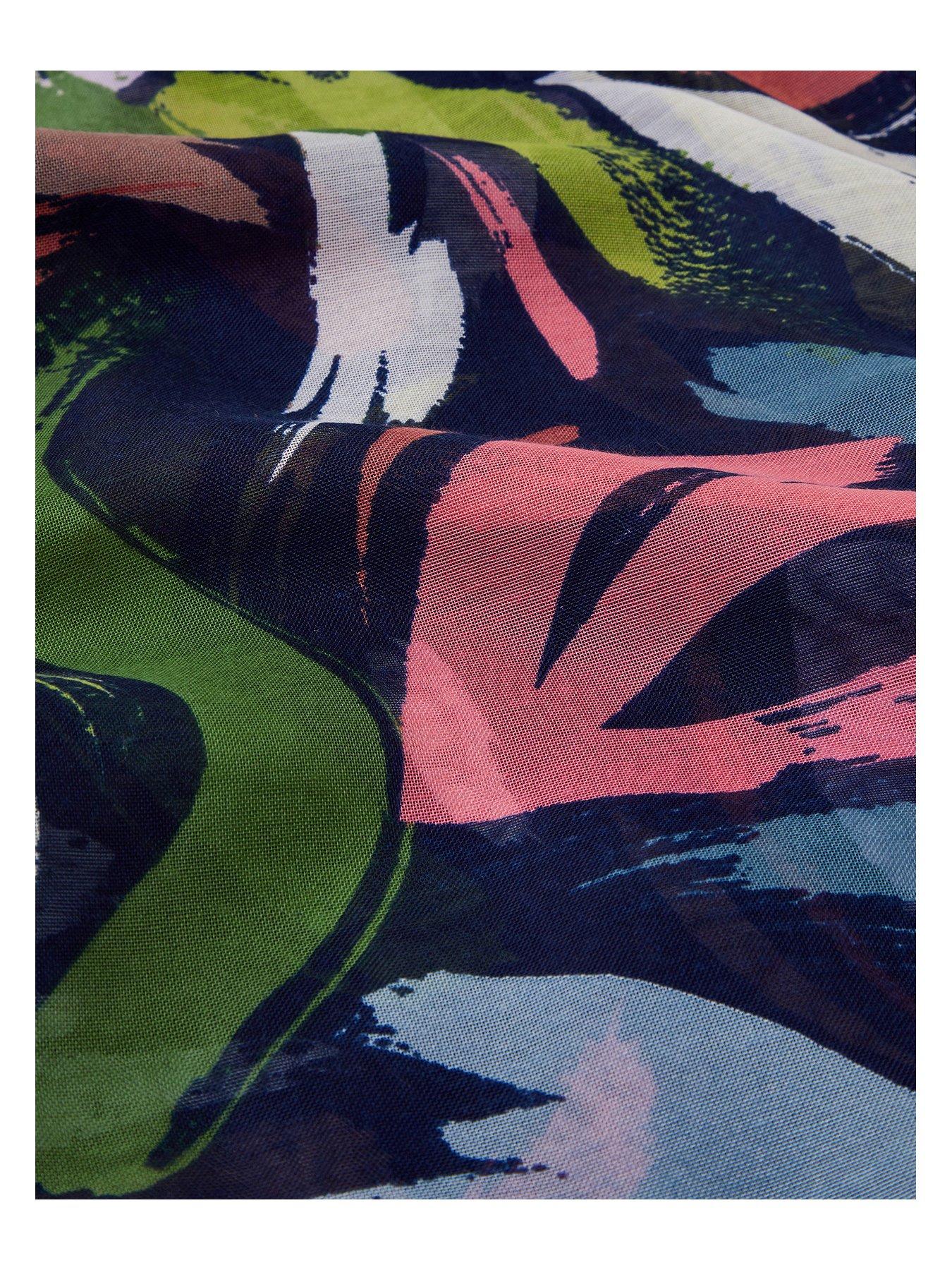Image 3 of 3 of Accessorize Abstract Brushstrokes Scarf