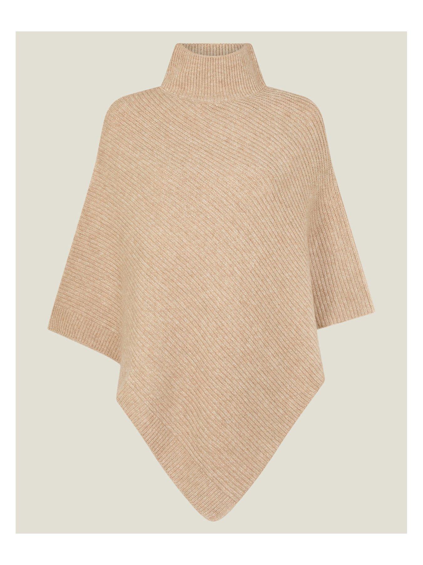 Image 2 of 4 of Accessorize Hannah Ribbed Poncho