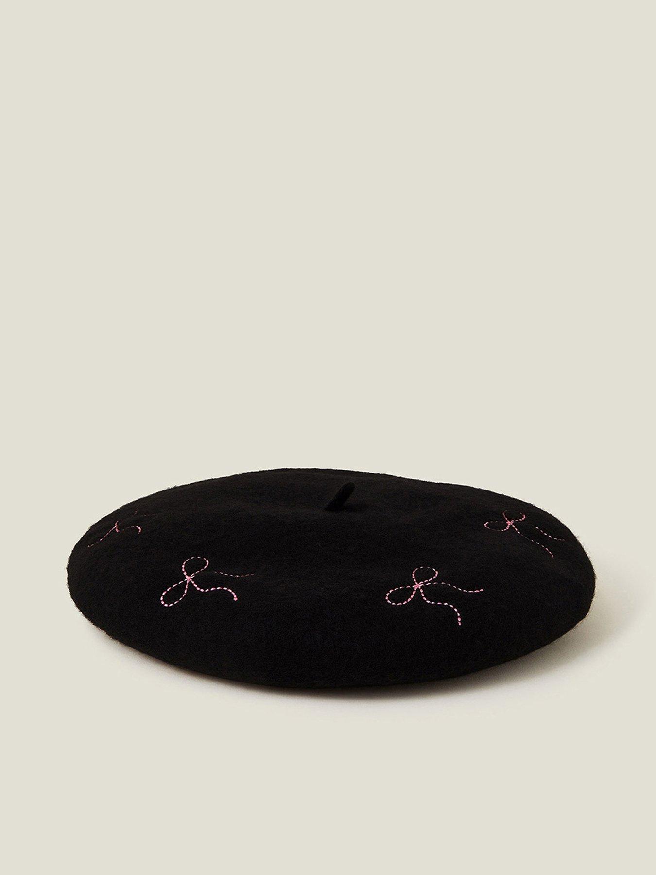 Image 1 of 5 of Accessorize Bow Stitch Beret