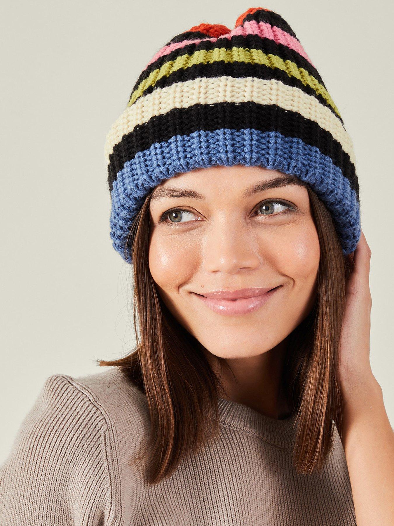 Image 2 of 3 of Accessorize Hoxton Stripe Knit Beanie