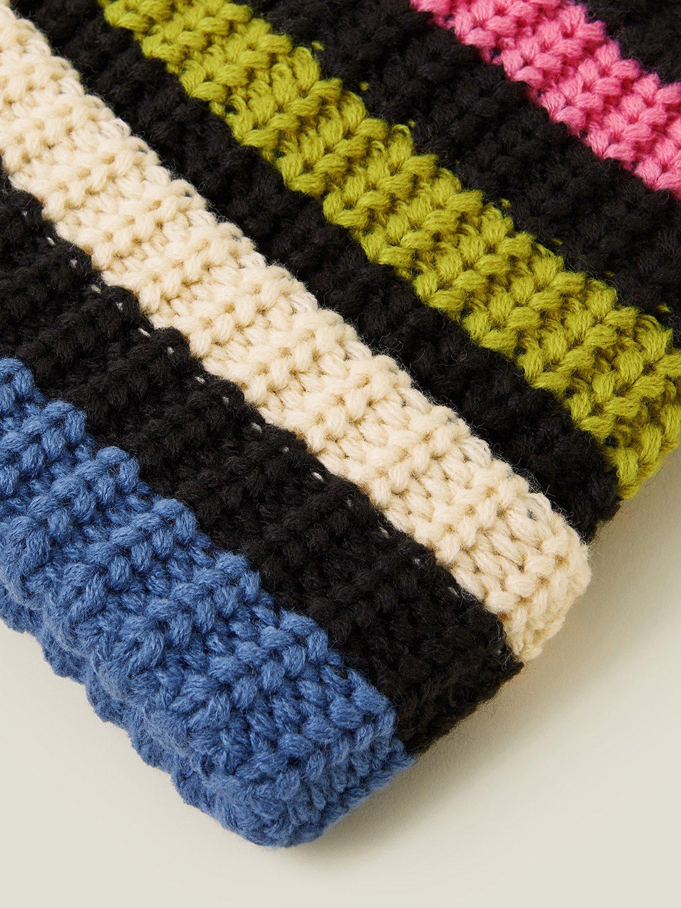 Image 3 of 3 of Accessorize Hoxton Stripe Knit Beanie