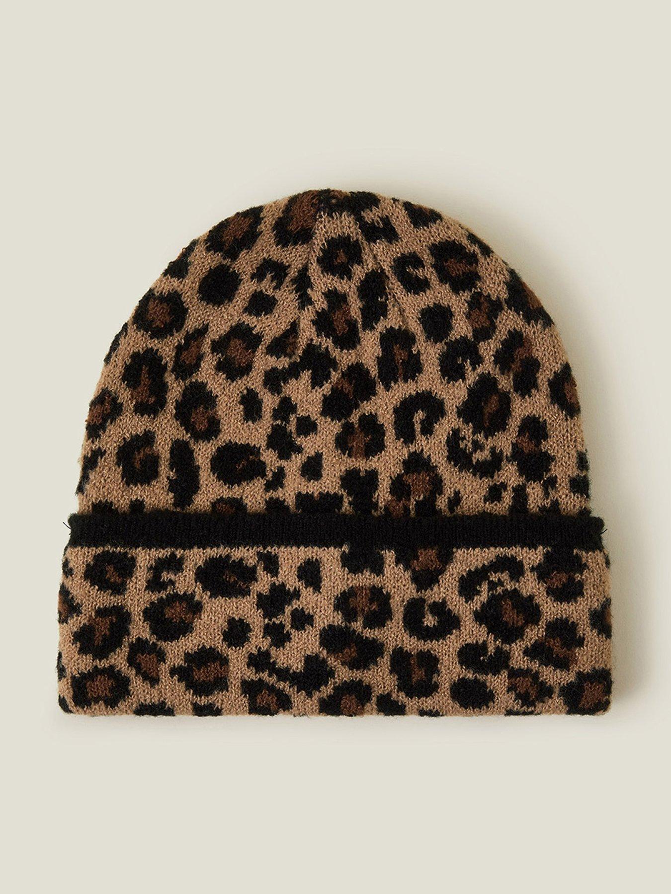 Panache - Kid's Buffalo Beanie with Leopard Trim main image 0
