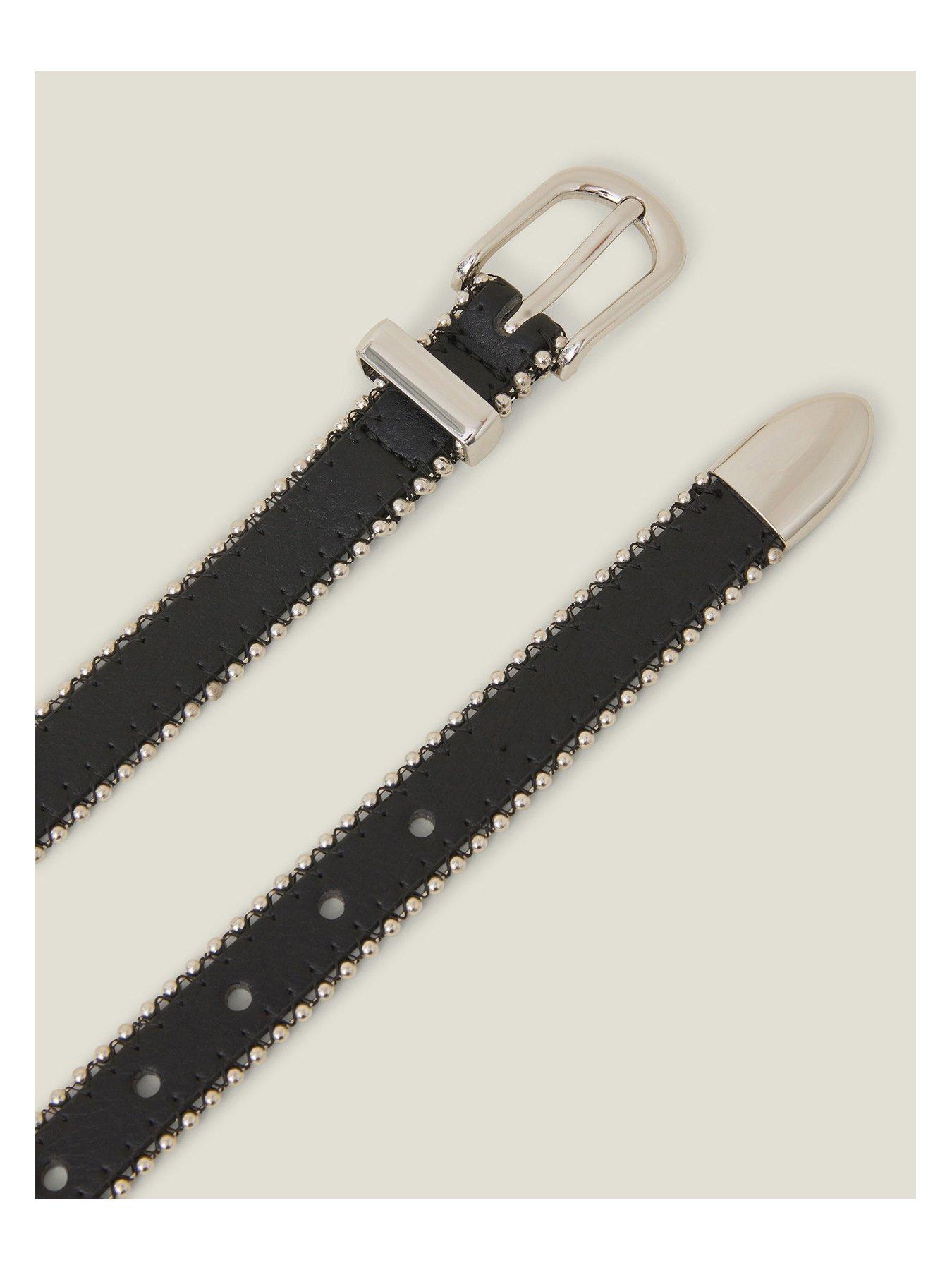Image 2 of 2 of Accessorize Skinny Stud Edge Belt