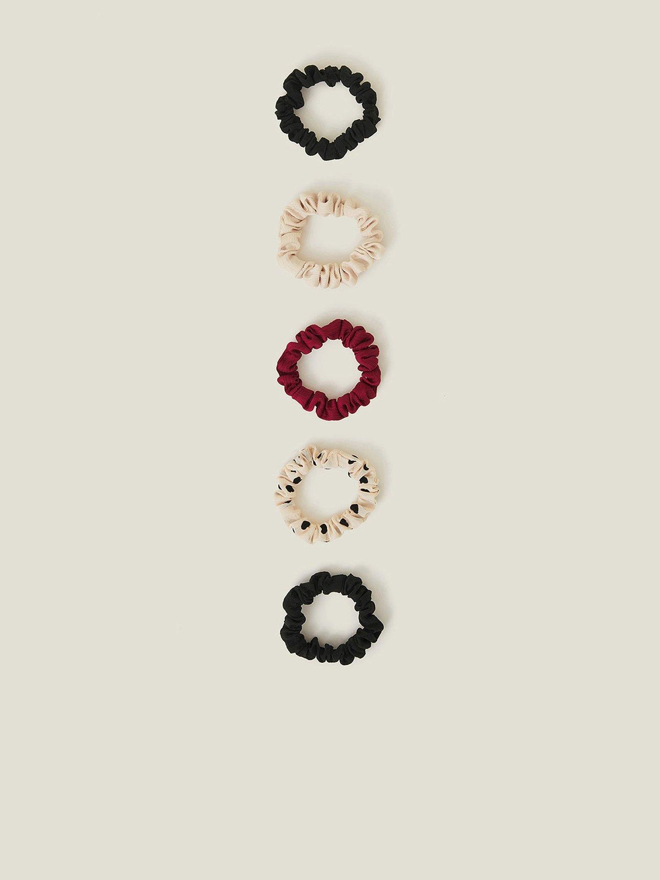 Image 1 of 3 of Accessorize 5 X Mixed Scrunchie Pack