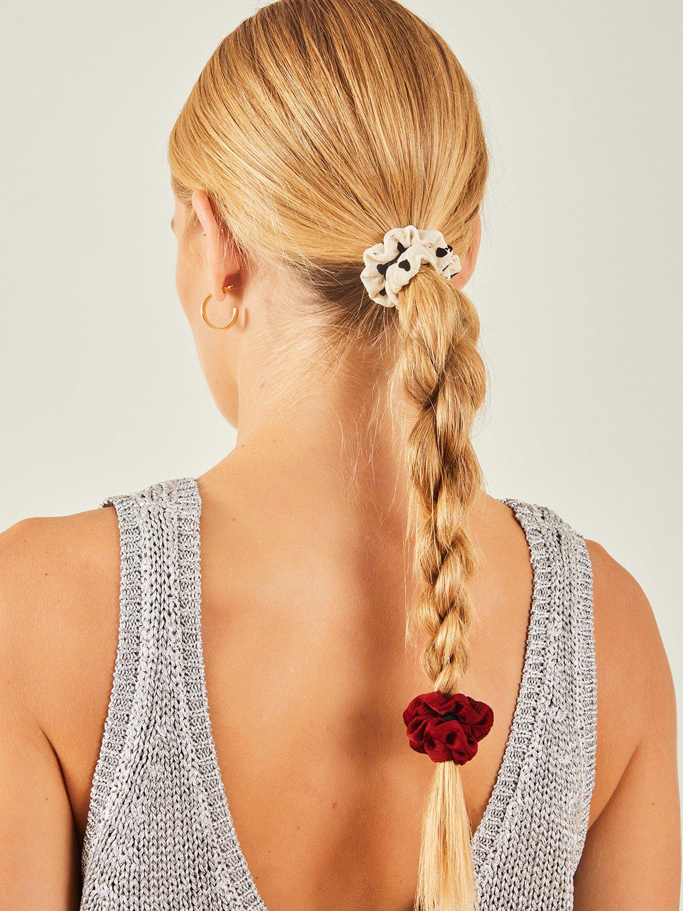 Image 2 of 3 of Accessorize 5 X Mixed Scrunchie Pack