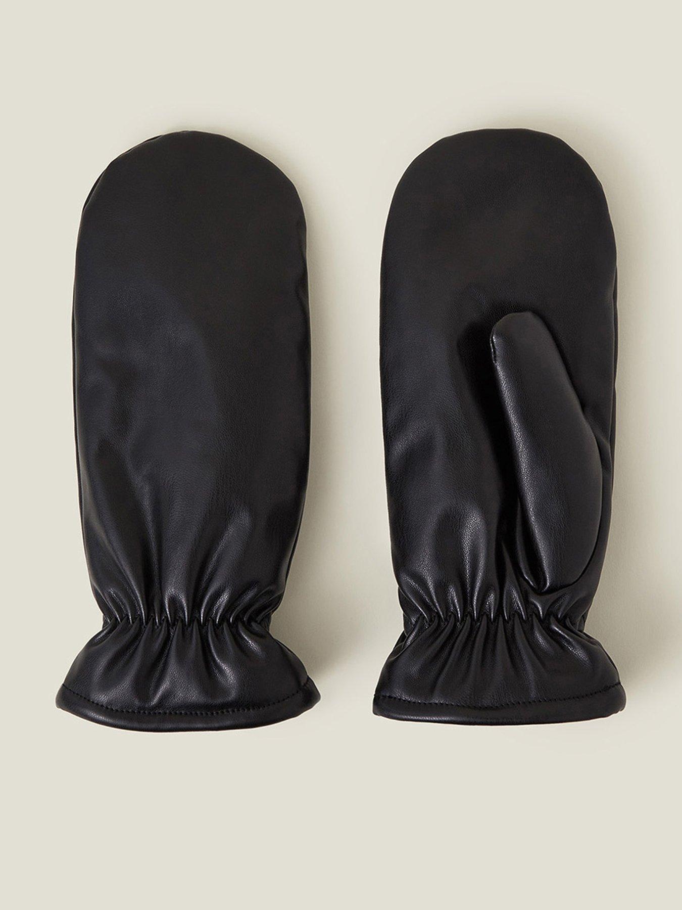 Image 1 of 2 of Accessorize Pu Mitten