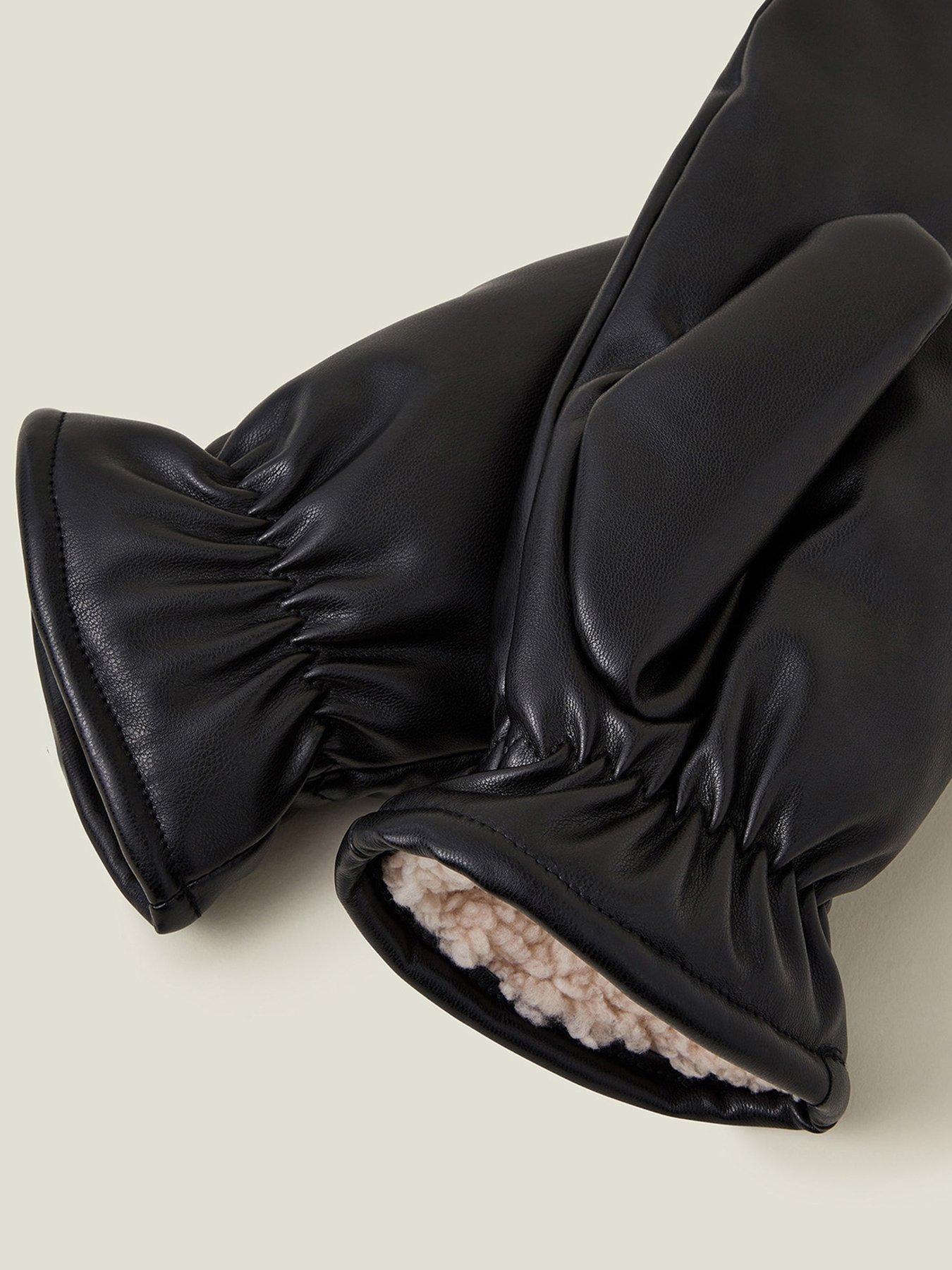 Image 2 of 2 of Accessorize Pu Mitten