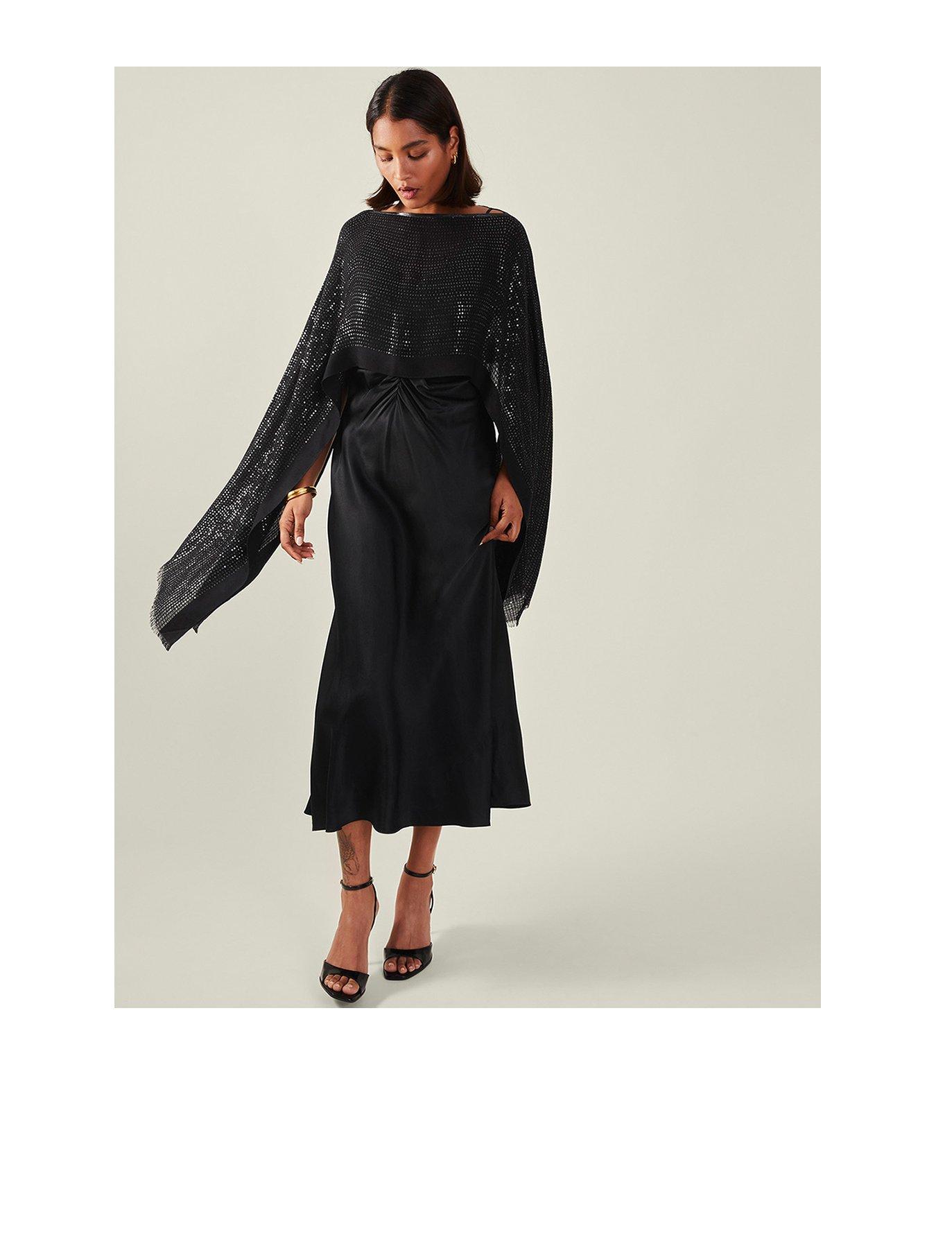 Image 1 of 4 of Accessorize Sequin Embellished Poncho