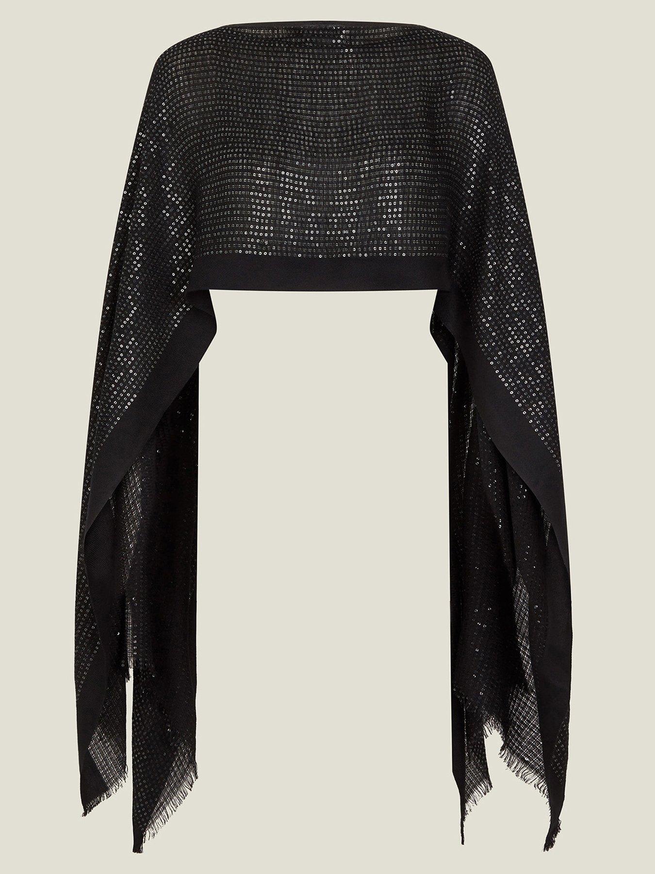 Image 3 of 4 of Accessorize Sequin Embellished Poncho