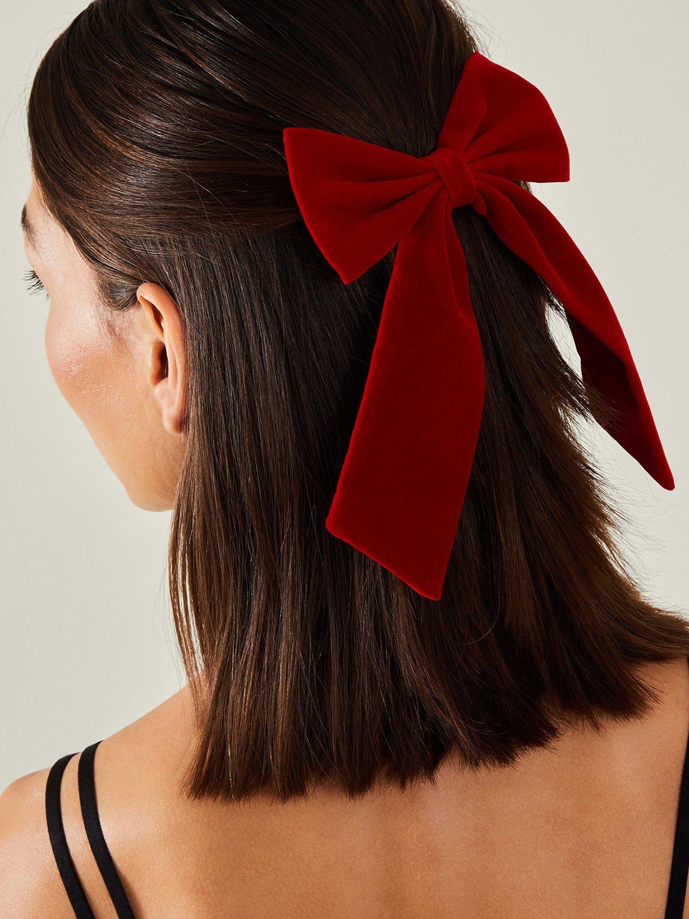 Image 2 of 4 of Accessorize Velvet Bow