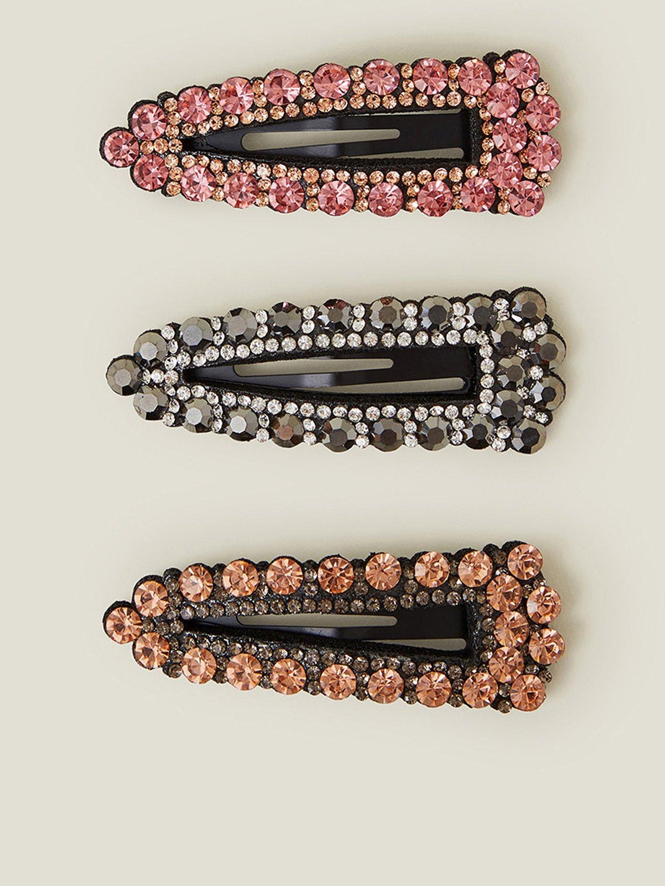 Image 1 of 3 of Accessorize 3 X Sparkle Snap Clips