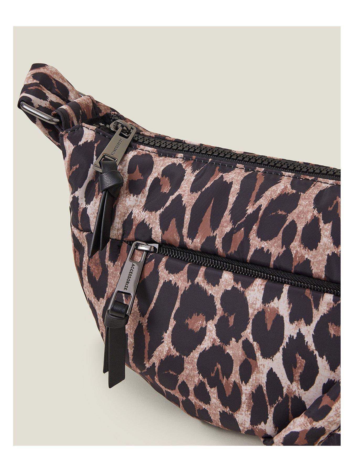 Image 4 of 5 of Accessorize Leopard Nylon Sling Cross Body