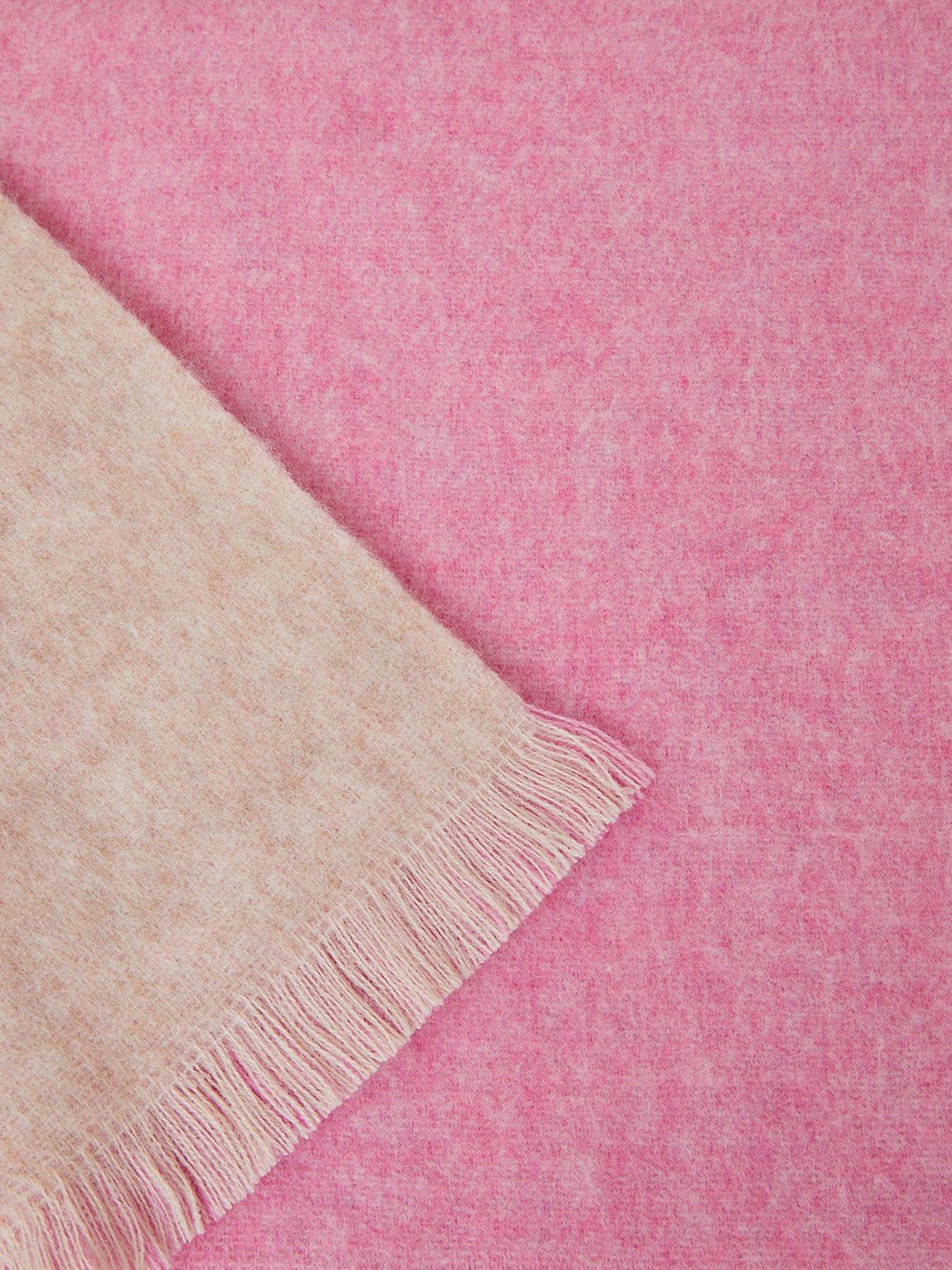 Image 3 of 3 of Accessorize Pink Double Faced Plain Blanket