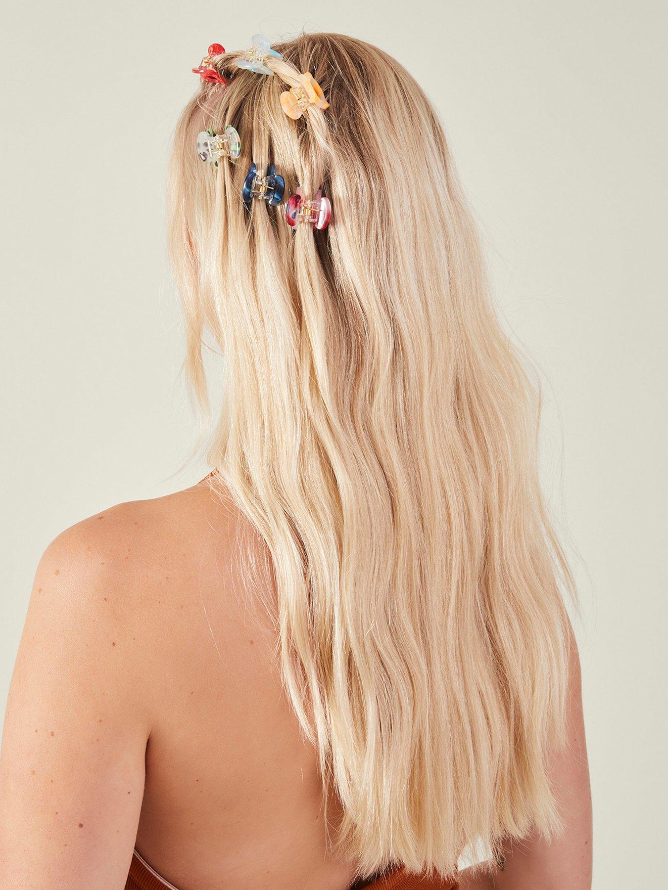 Image 2 of 3 of Accessorize 6-pack Oval Mini Claw Clips